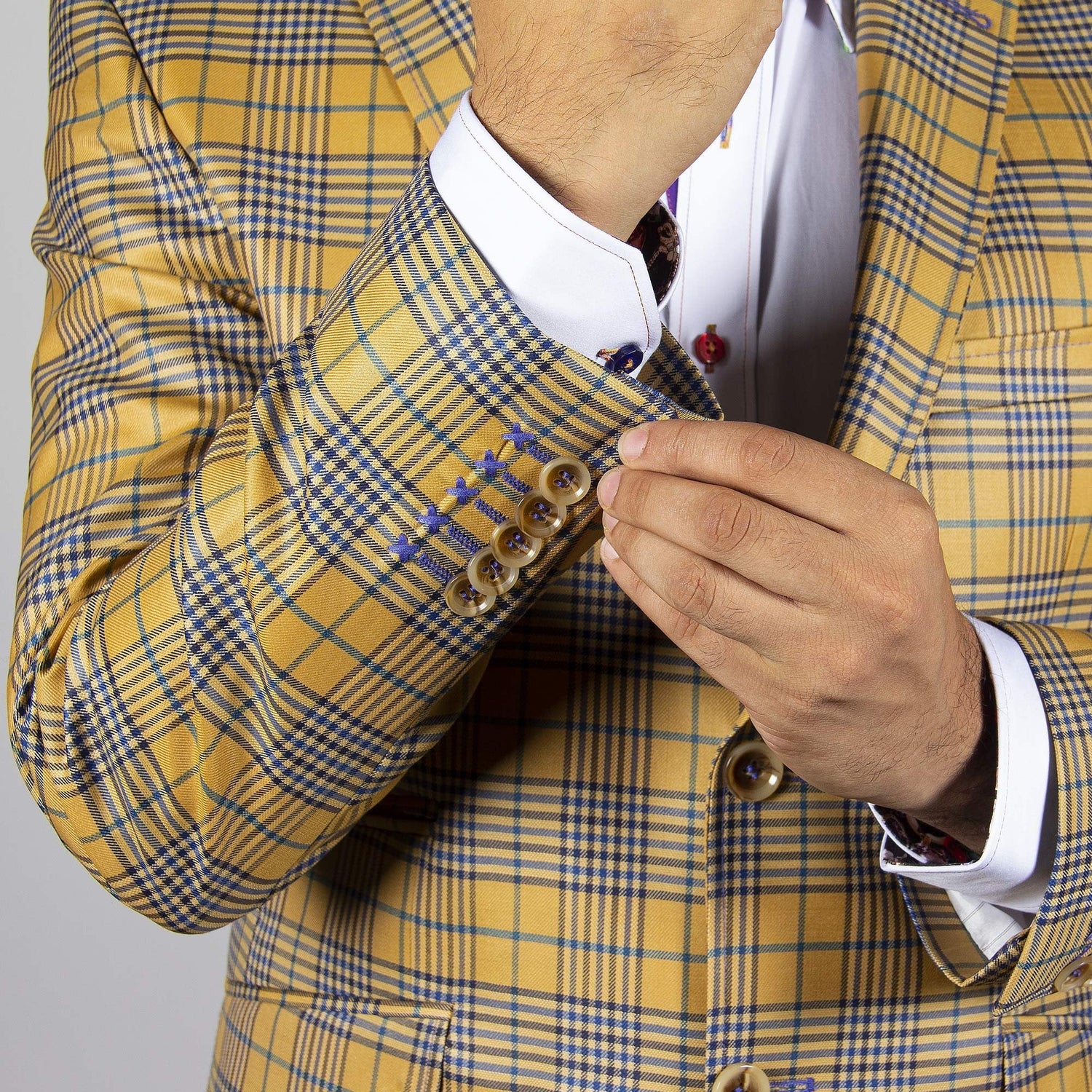 CLAUDIO LUGLI CHECK JACKET CLJ1910 – Premium Men's Patterned Shirt by Claudio Lugli | Bold Design, Tailored Fit, Best Printed Shirts