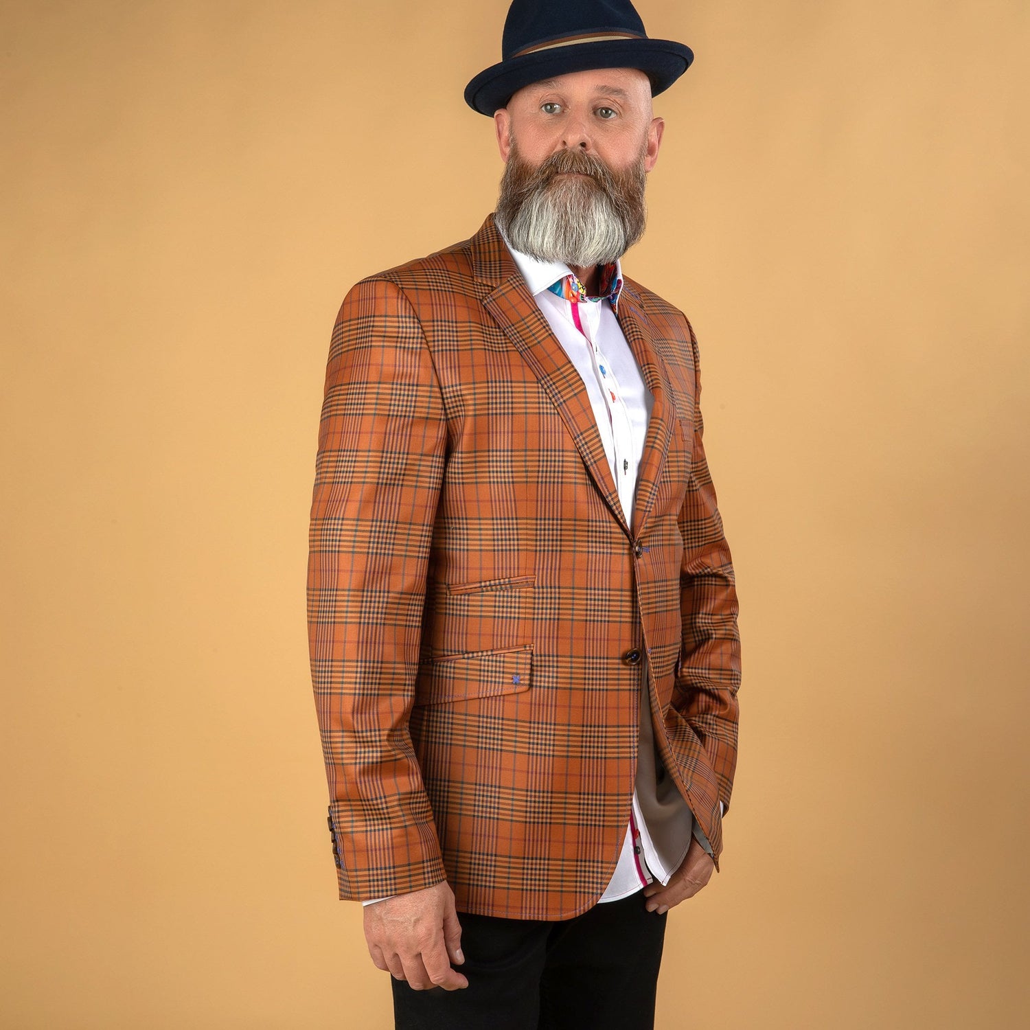 CLAUDIO LUGLI CHECK JACKET CLJ1910 – Premium Men's Patterned Shirt by Claudio Lugli | Bold Design, Tailored Fit, Best Printed Shirts