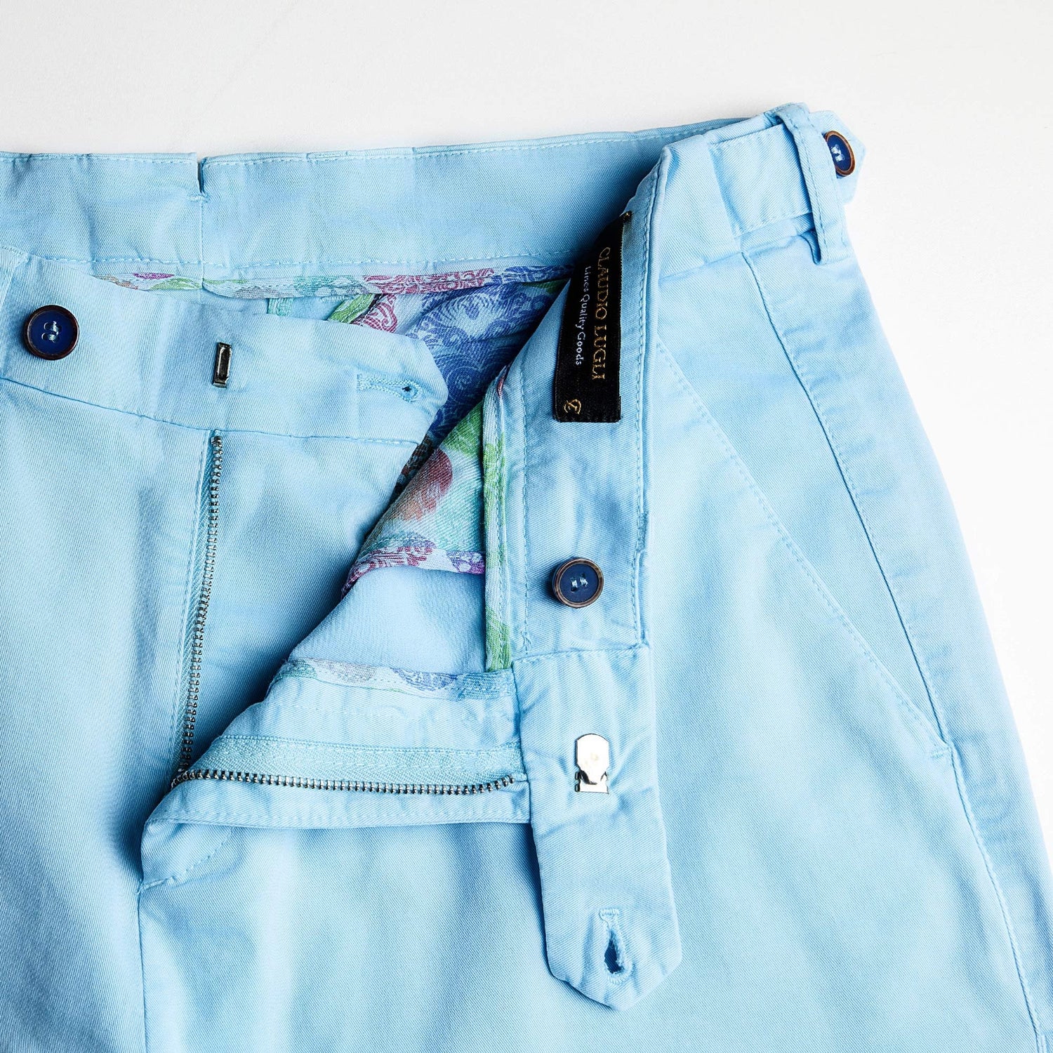 CLAUDIO LUGLI COLORED CHINO TROUSERS – Premium Men's Patterned Shirt by Claudio Lugli | Bold Design, Tailored Fit, Best Printed Shirts