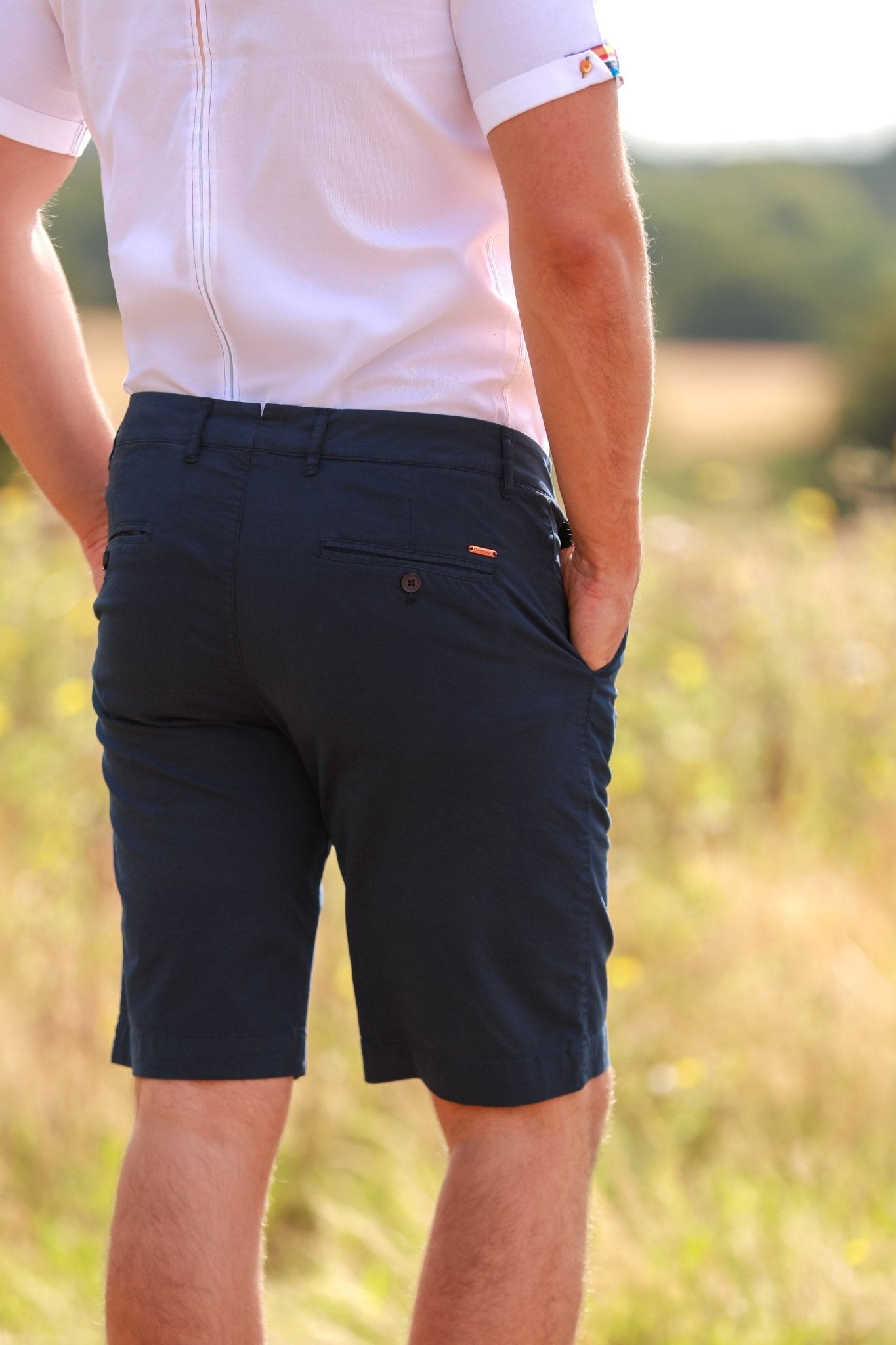 CLAUDIO LUGLI COTTON BLEND CHINO SHORTS 24 – Premium Men's Patterned Shirt by Claudio Lugli | Bold Design, Tailored Fit, Best Printed Shirts