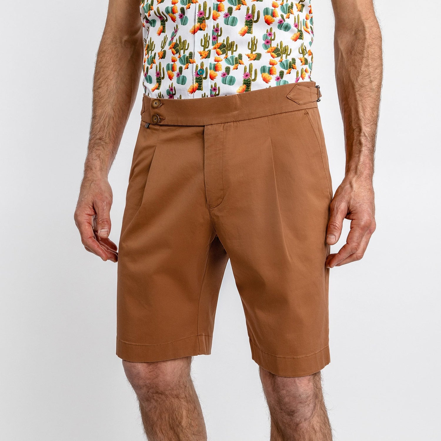 CLAUDIO LUGLI FITTED CHINO SHORTS – Premium Men's Patterned Shirt by Claudio Lugli | Bold Design, Tailored Fit, Best Printed Shirts