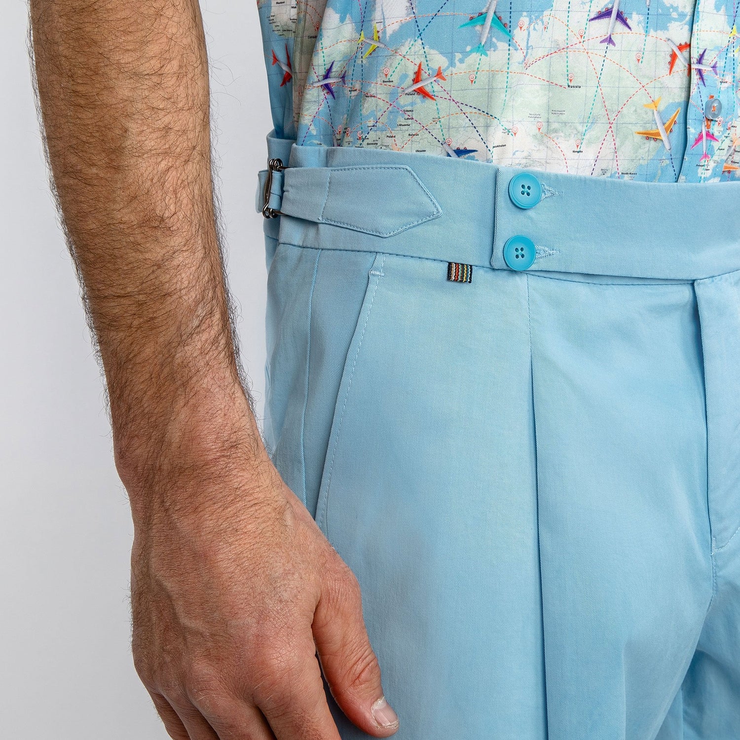 CLAUDIO LUGLI FITTED CHINO SHORTS – Premium Men's Patterned Shirt by Claudio Lugli | Bold Design, Tailored Fit, Best Printed Shirts