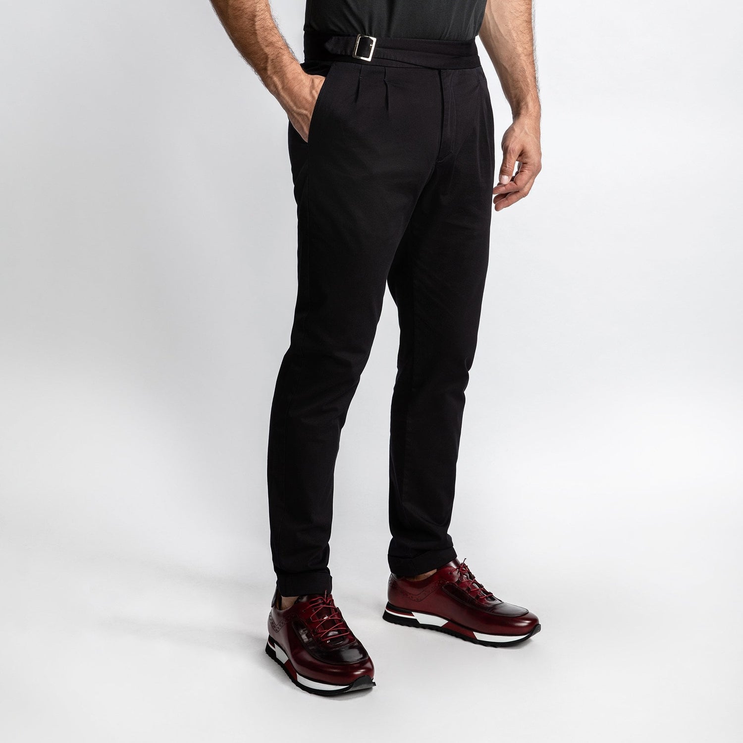 CLAUDIO LUGLI FITTED CHINO TROUSERS /23 - Premium Men's Patterned Shirt by Claudio Lugli | Bold Design, Tailored Fit, Best Printed Shirts