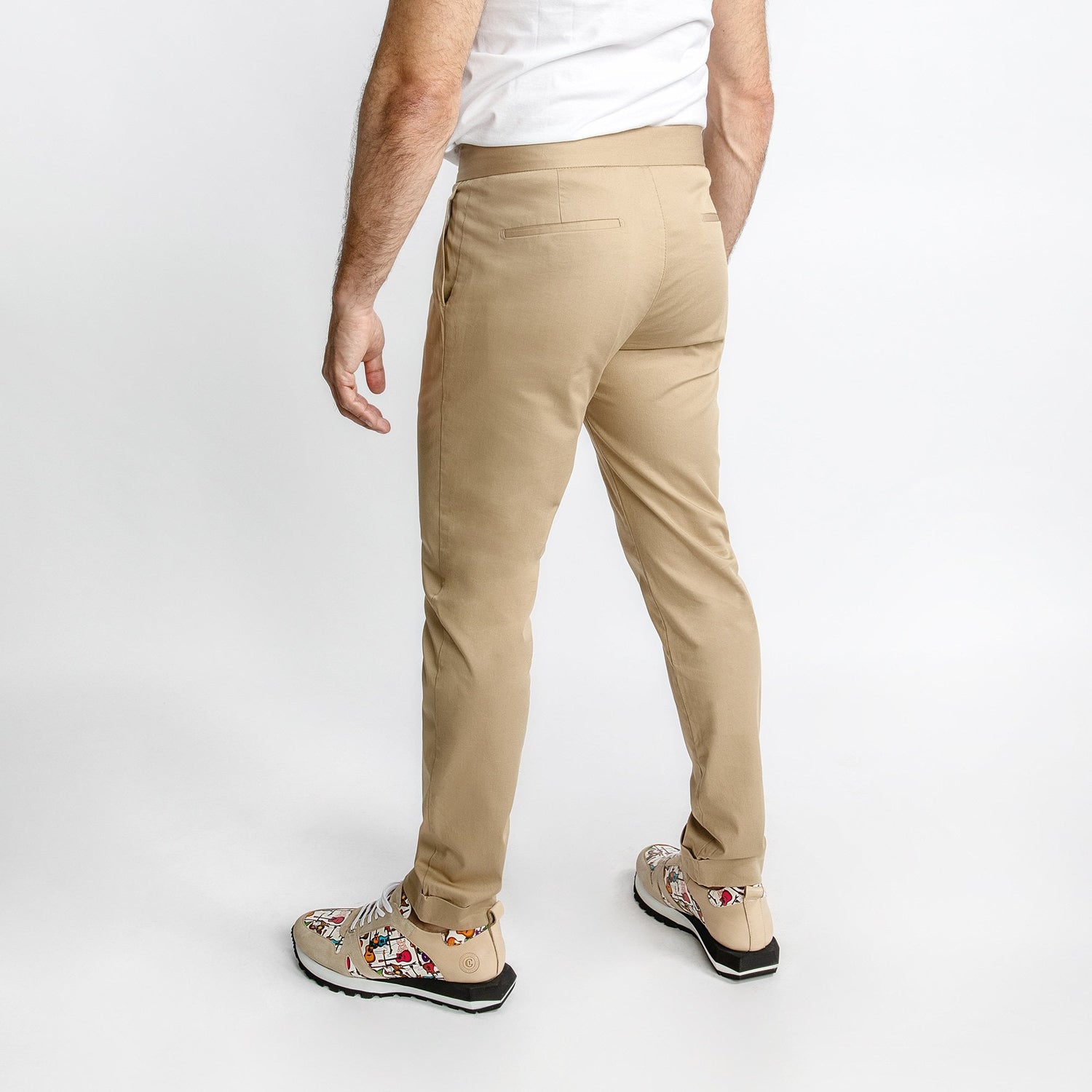 CLAUDIO LUGLI FITTED CHINO TROUSERS /23 - Premium Men's Patterned Shirt by Claudio Lugli | Bold Design, Tailored Fit, Best Printed Shirts