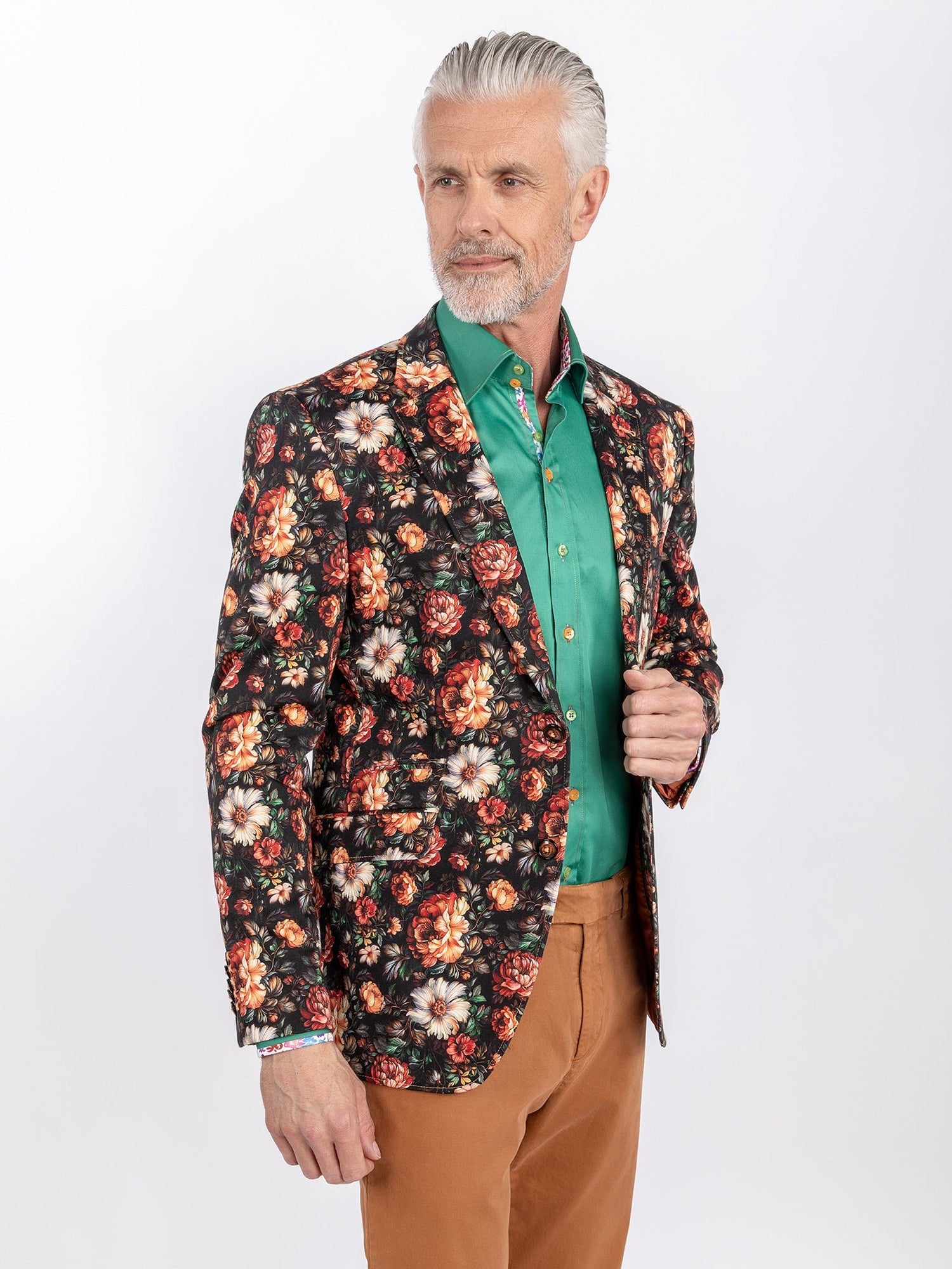 CLJ2550 FLORAL PRINTED - Claudio Lugli Shirts