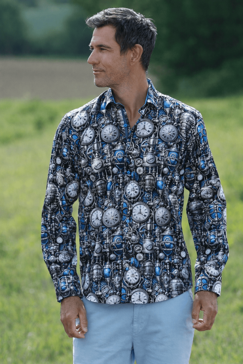 CLOCKWORK CORE PRINT SHIRT - Claudio Lugli Shirts