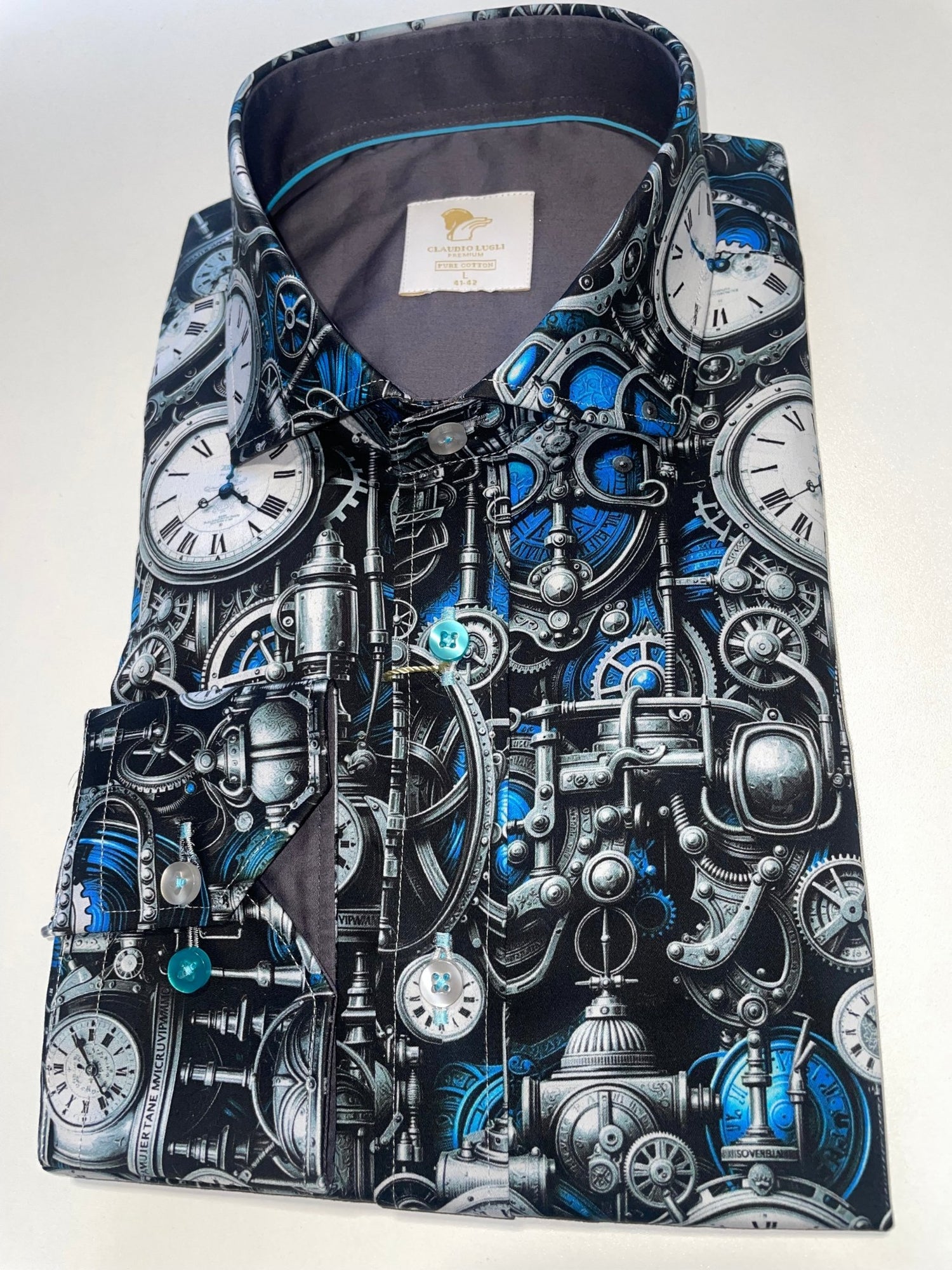CLOCKWORK CORE PRINT SHIRT - Claudio Lugli Shirts