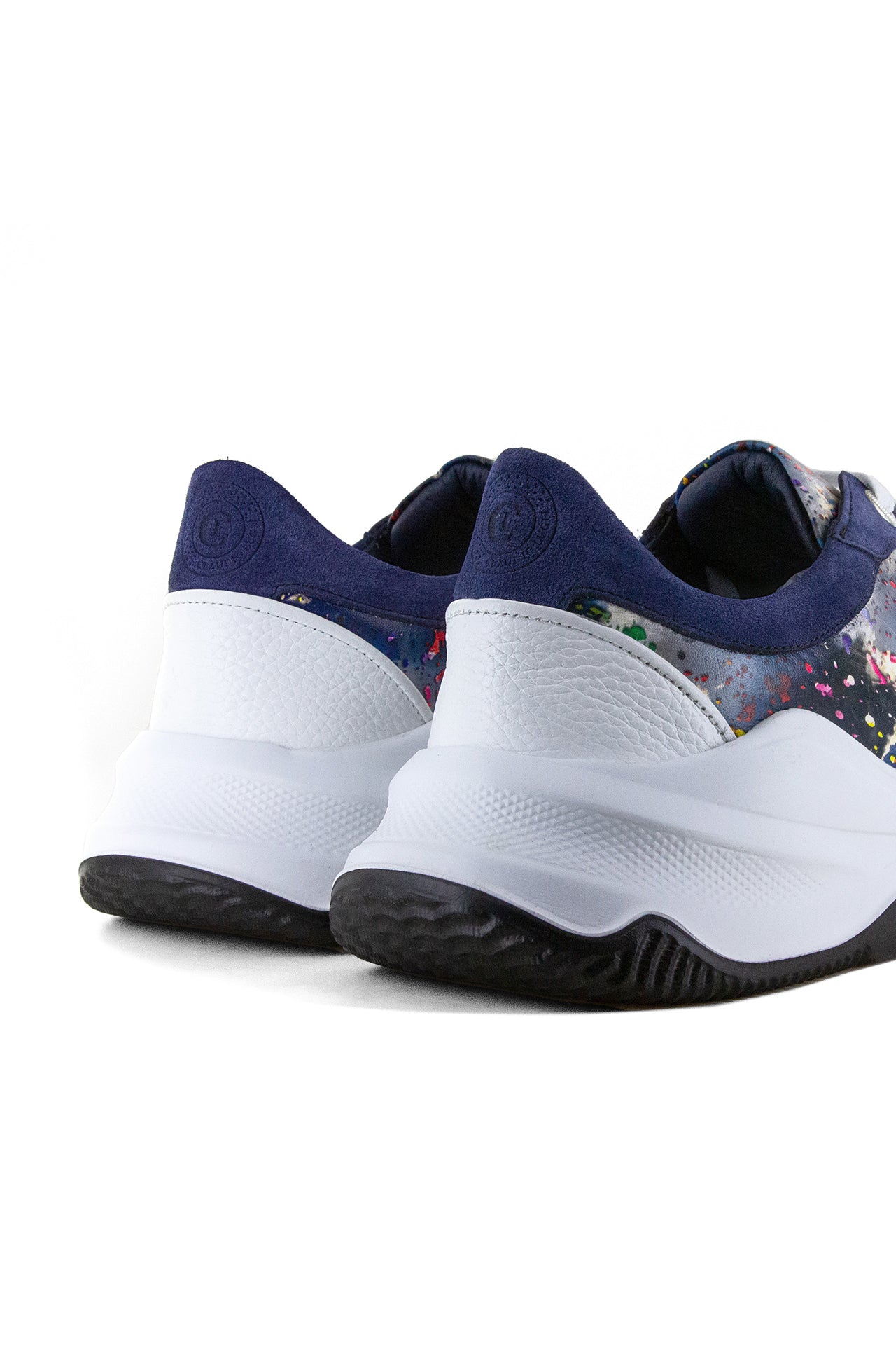 CLOUD AND PAINT SPLASH PRINTED LEATHER TRAINERS – Premium Men's Patterned Shirt by Claudio Lugli | Bold Design, Tailored Fit, Best Printed Shirts