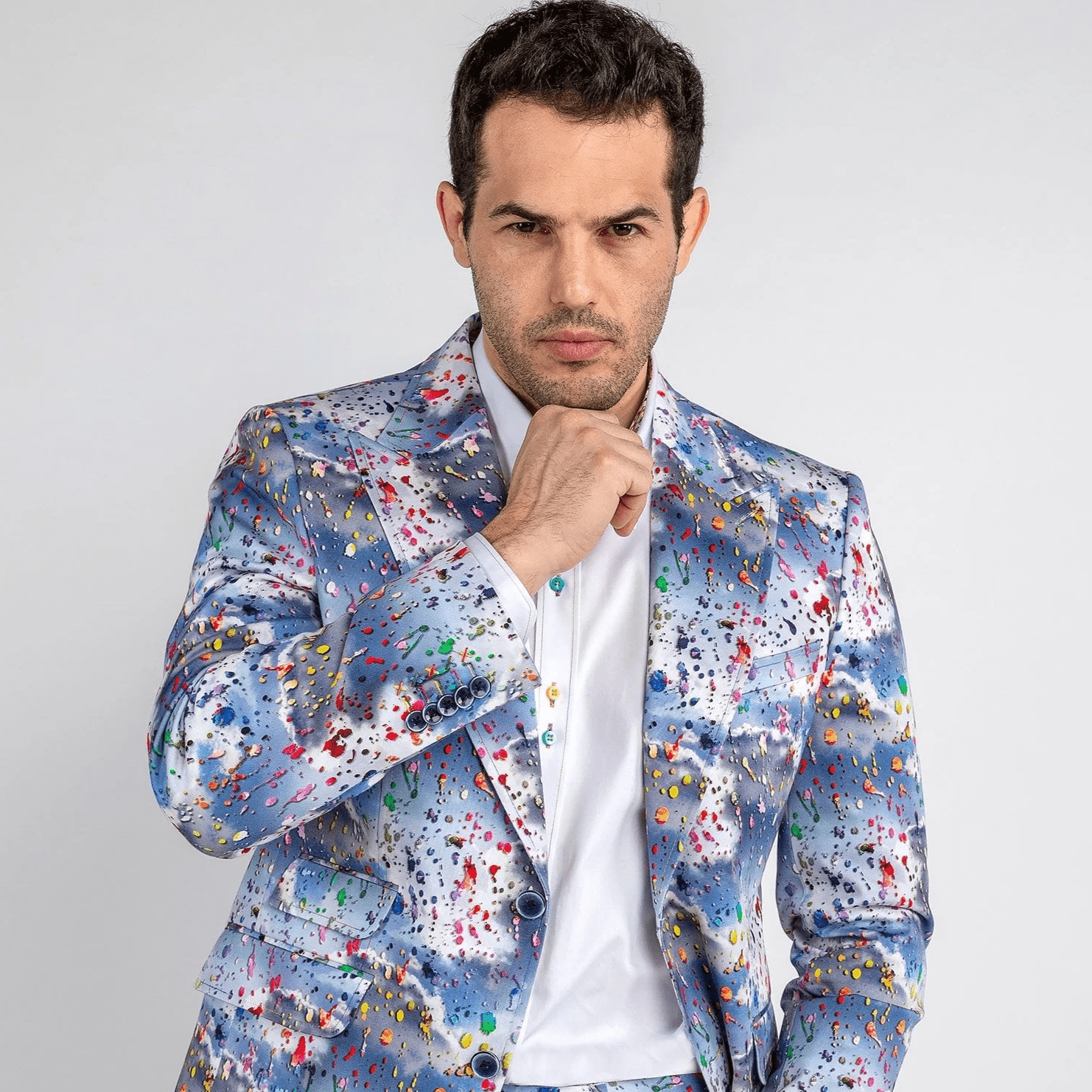 CLOUDY PAINT SPLASH JACKET - Claudio Lugli Shirts