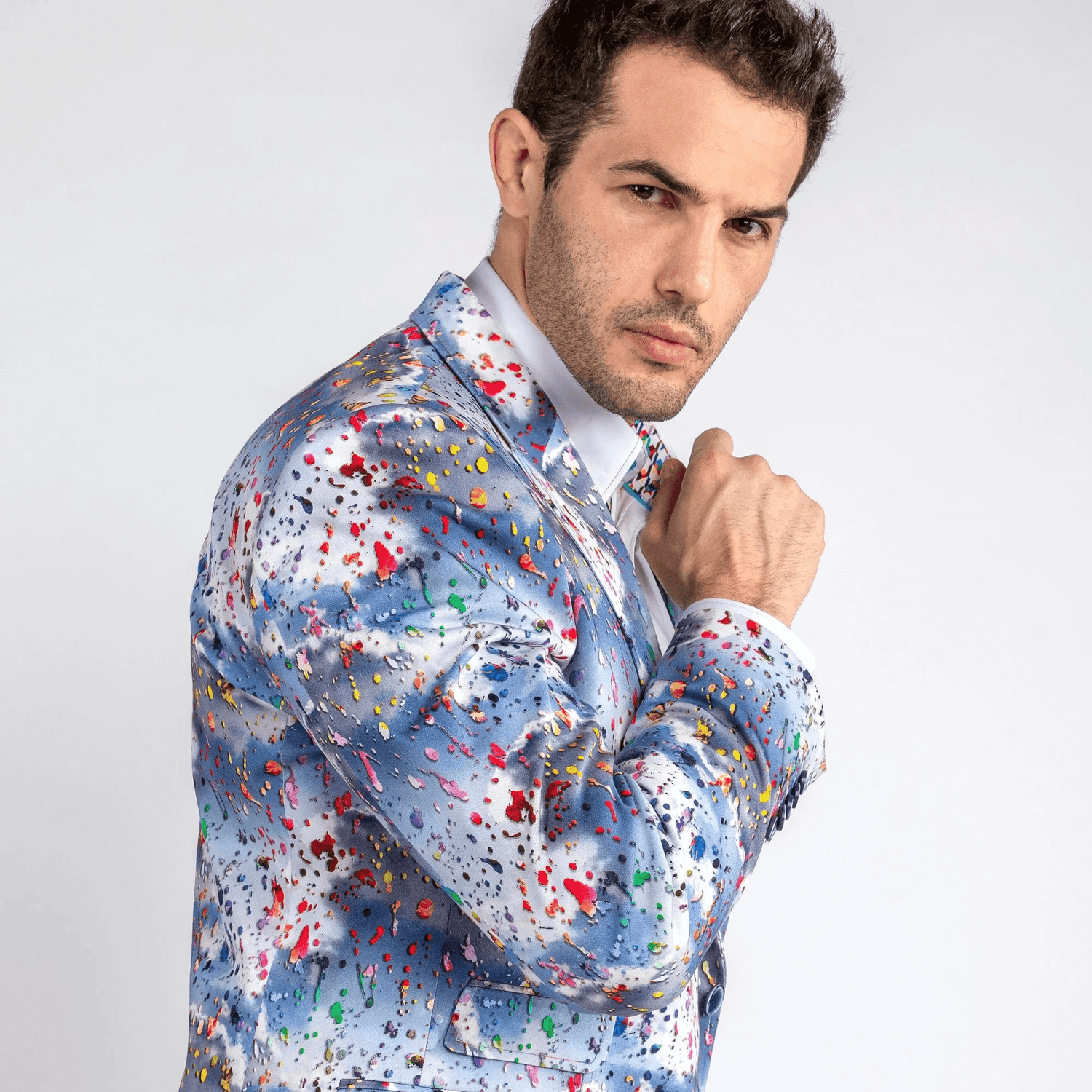 CLOUDY PAINT SPLASH JACKET - Claudio Lugli Shirts