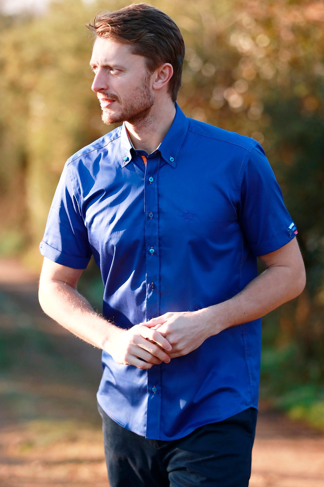 CLASSIC SATIN COTTON SHORT SLEEVE SHIRT PEGASUS EDITION – Premium Men's Patterned Shirt by Claudio Lugli | Bold Design, Tailored Fit, Best Printed Shirts