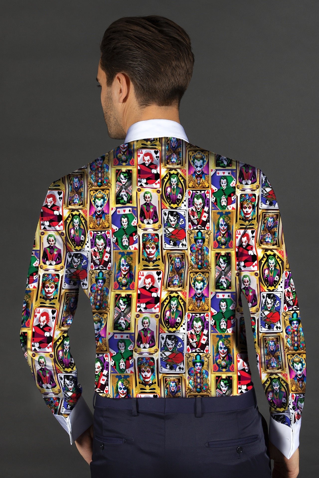 SUPERVILLAIN TUXEDO SHIRT – Premium Men's Patterned Shirt by Claudio Lugli | Bold Design, Tailored Fit, Best Printed Shirts