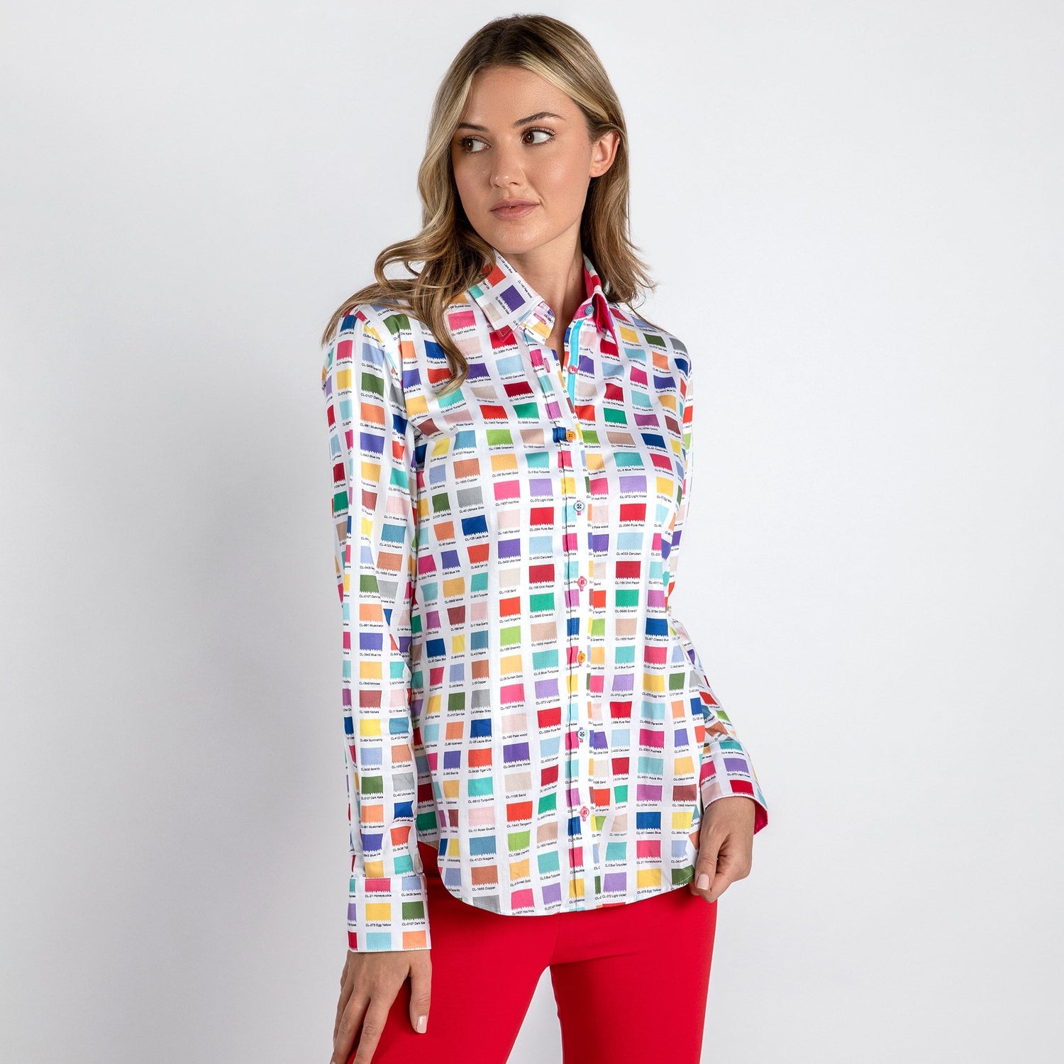 COLOUR CODES WOMENS PRINT SHIRT - Premium Men's Patterned Shirt by Claudio Lugli | Bold Design, Tailored Fit, Best Printed Shirts