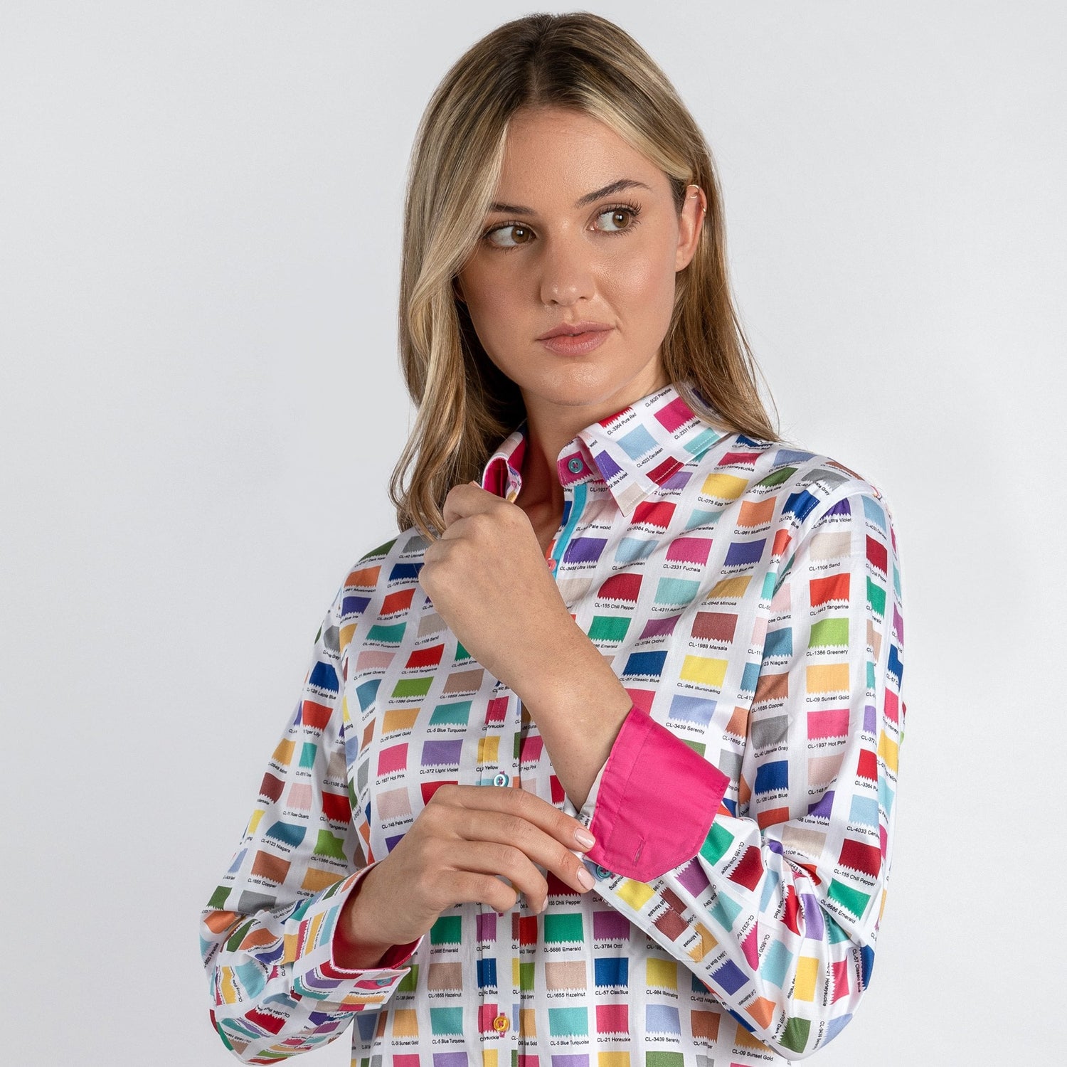 COLOUR CODES WOMENS PRINT SHIRT - Premium Men's Patterned Shirt by Claudio Lugli | Bold Design, Tailored Fit, Best Printed Shirts