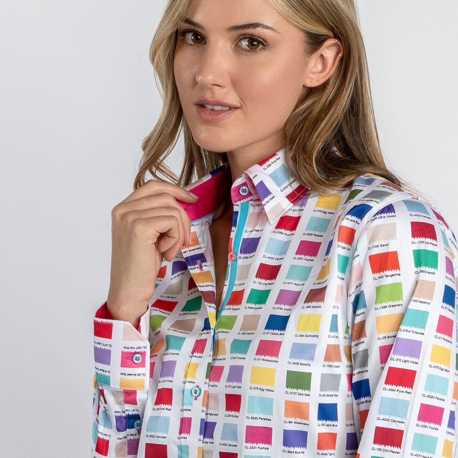 COLOUR CODES WOMENS PRINT SHIRT - Premium Men's Patterned Shirt by Claudio Lugli | Bold Design, Tailored Fit, Best Printed Shirts