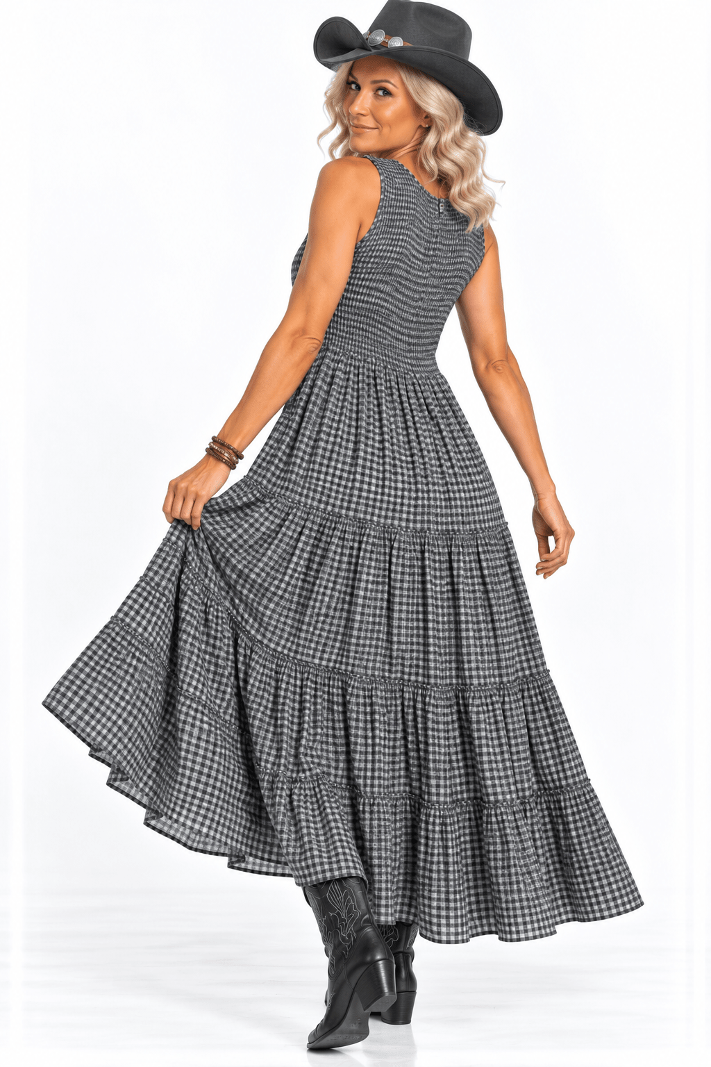 Cowgirl Gingham Dress - Claudio Lugli Shirts