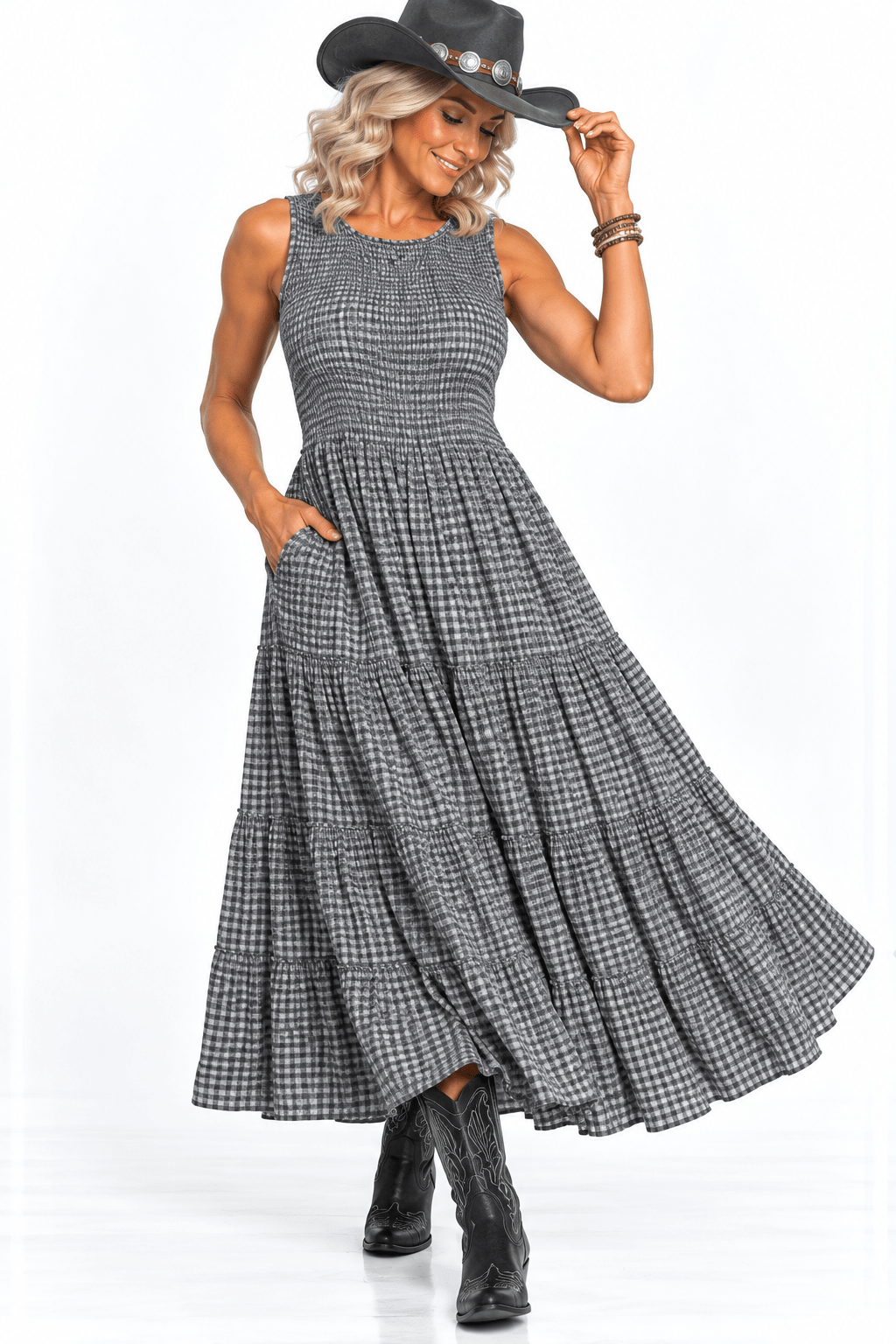 Cowgirl Gingham Dress - Claudio Lugli Shirts