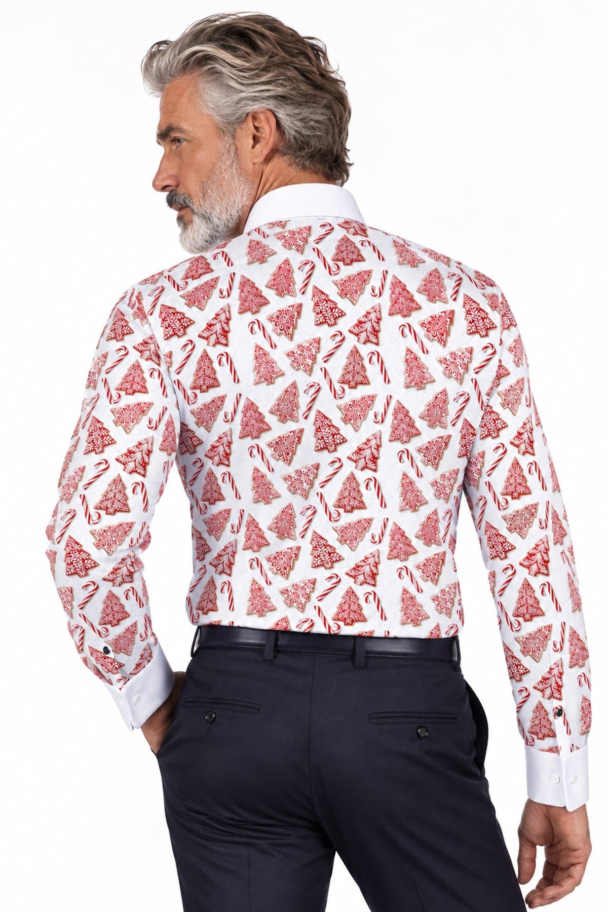 Deck the Halls Christmas Tuxedo Shirt - Claudio Lugli Shirts