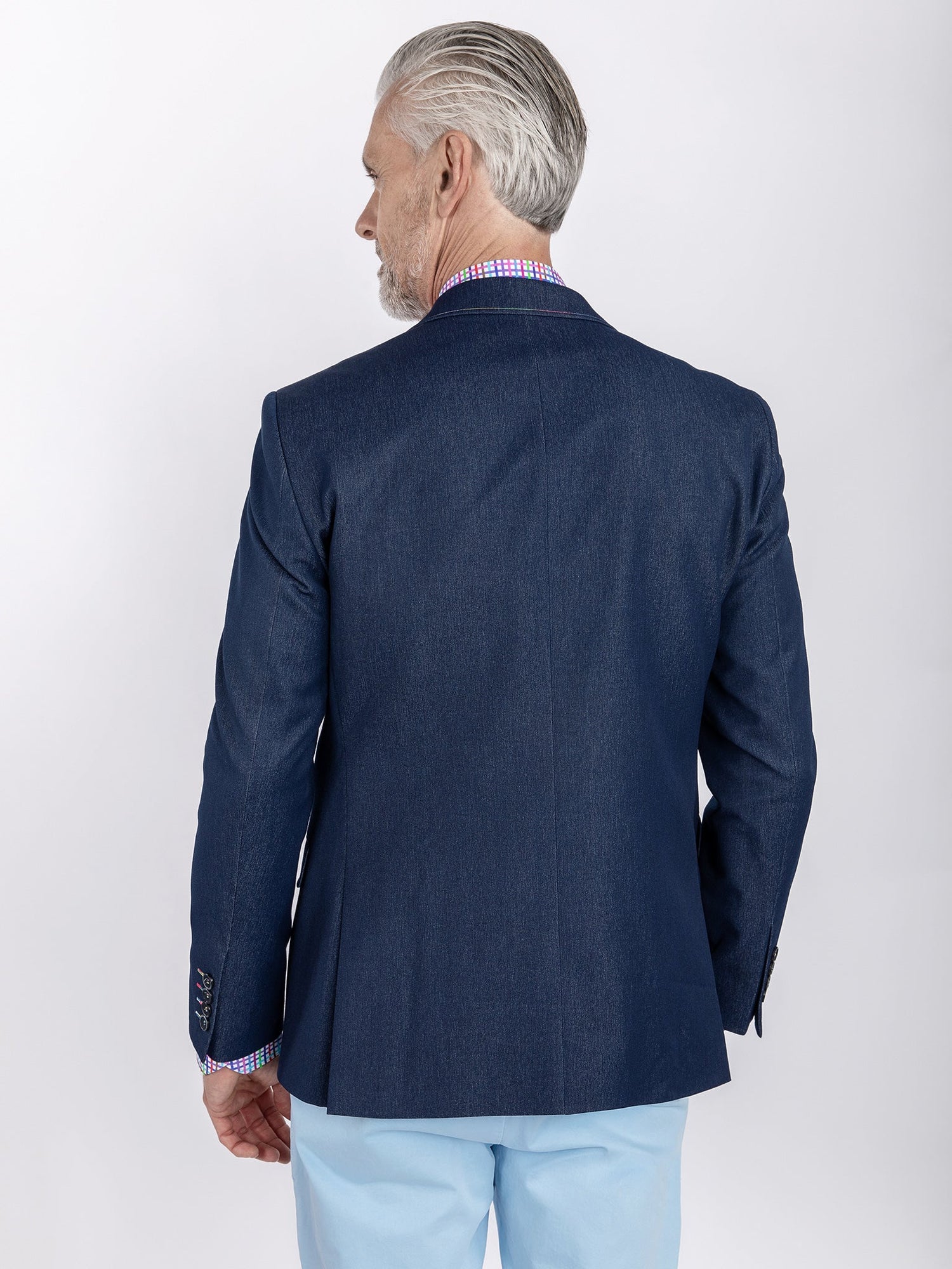DENIM LOOK MULTI - STITCH BLAZER - STYLISH & VERSATILE - Claudio Lugli Shirts