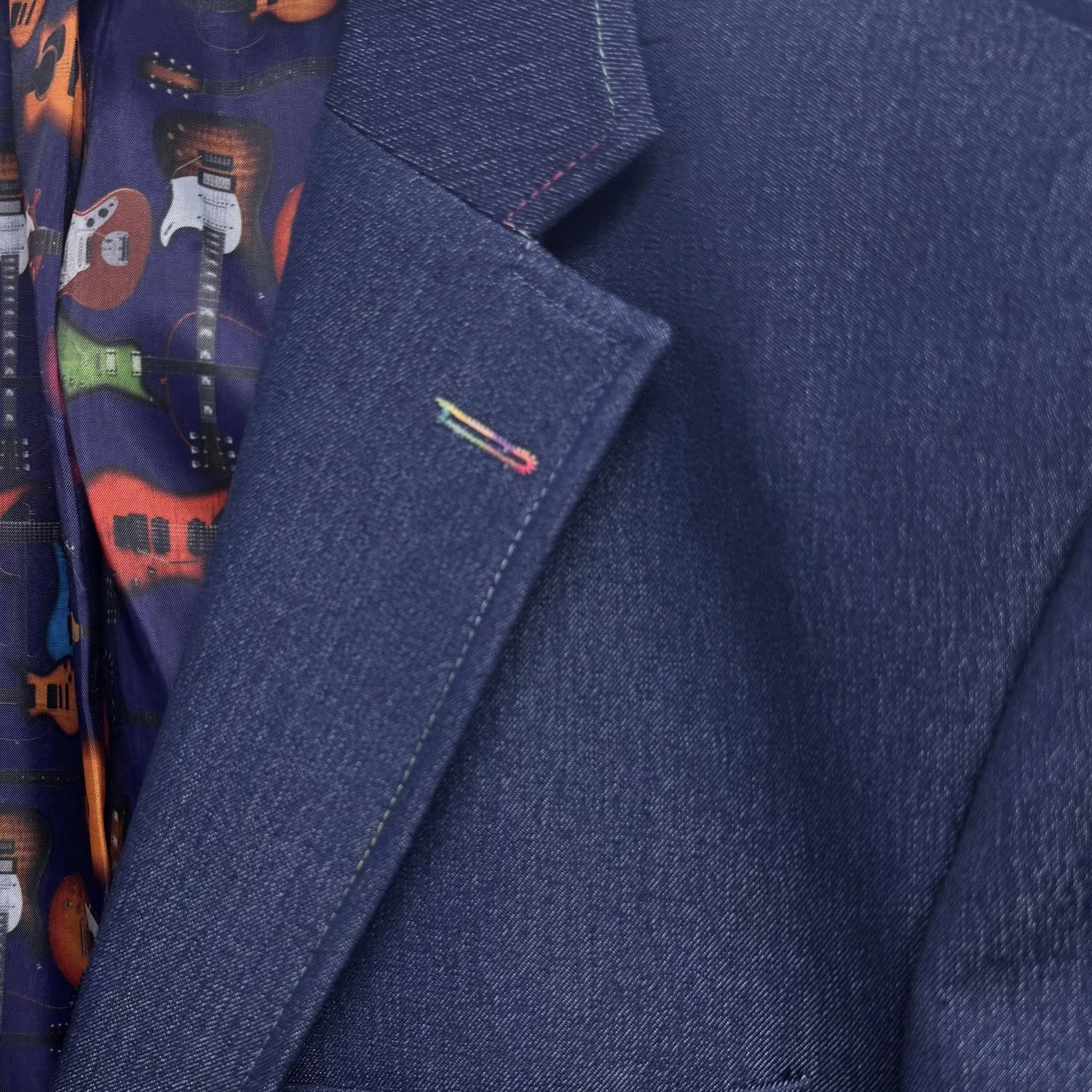DENIM LOOK MULTI - STITCH BLAZER - STYLISH & VERSATILE - Claudio Lugli Shirts