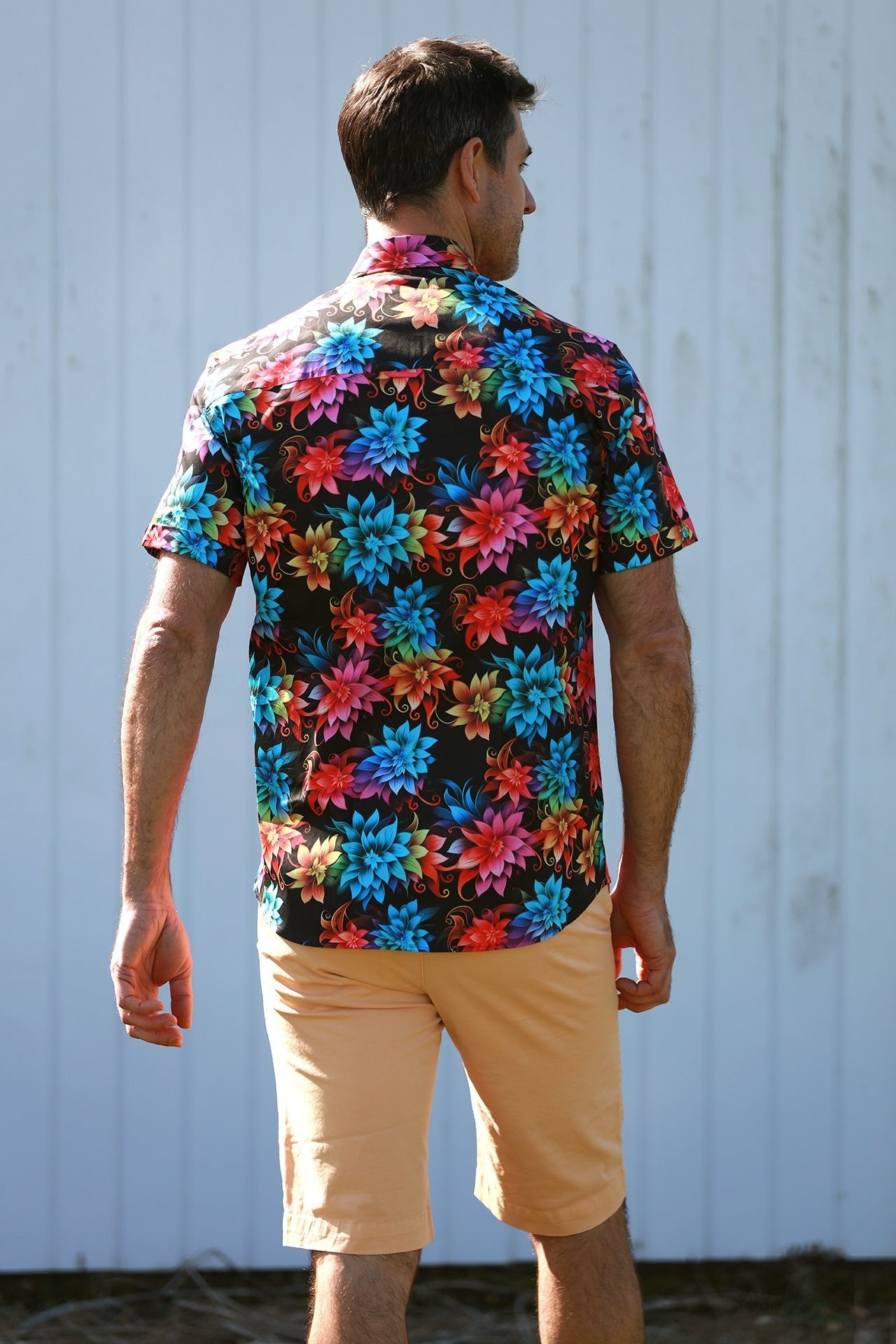 DIGITAL FLORAL PRINTED SHORT SLEEVE SHIRT – Premium Men's Patterned Shirt by Claudio Lugli | Bold Design, Tailored Fit, Best Printed Shirts