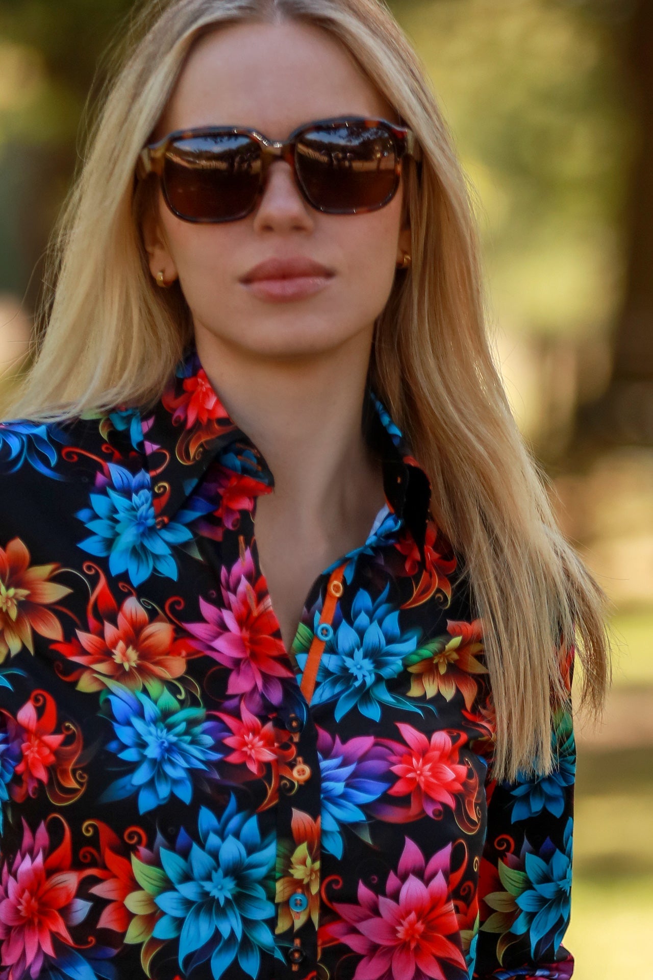 DIGITAL FLORALS WOMENS PRINT SHIRT - Premium Men's Patterned Shirt by Claudio Lugli | Bold Design, Tailored Fit, Best Printed Shirts