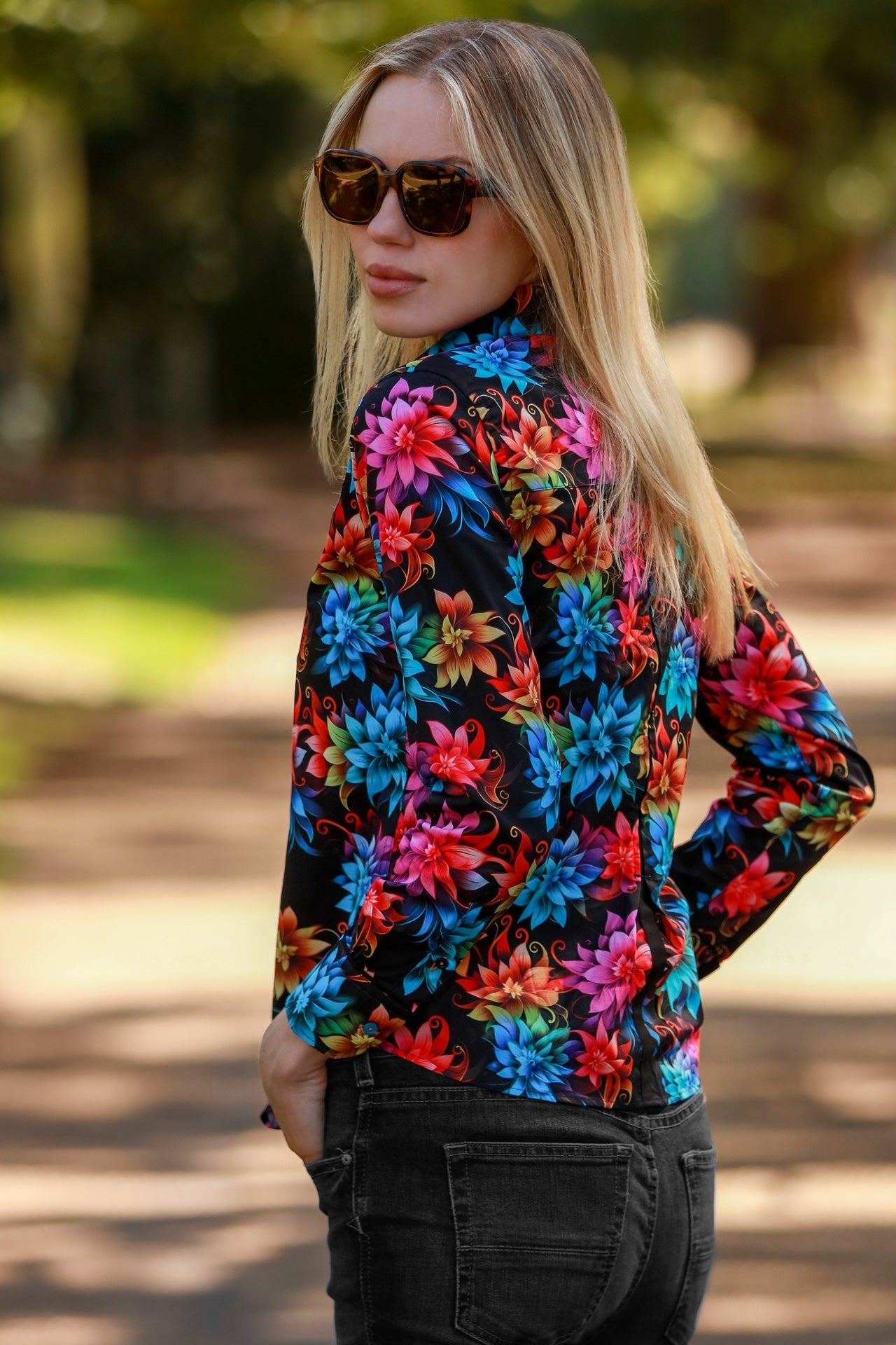 DIGITAL FLORALS WOMENS PRINT SHIRT - Premium Men's Patterned Shirt by Claudio Lugli | Bold Design, Tailored Fit, Best Printed Shirts