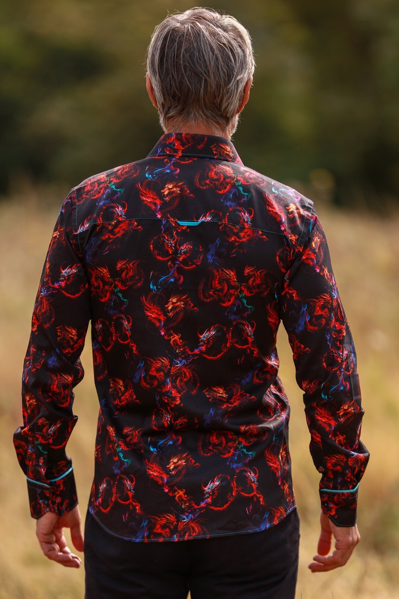 DRAGONS PRINT SHIRT - Premium Men's Patterned Shirt by Claudio Lugli | Bold Design, Tailored Fit, Best Printed Shirts