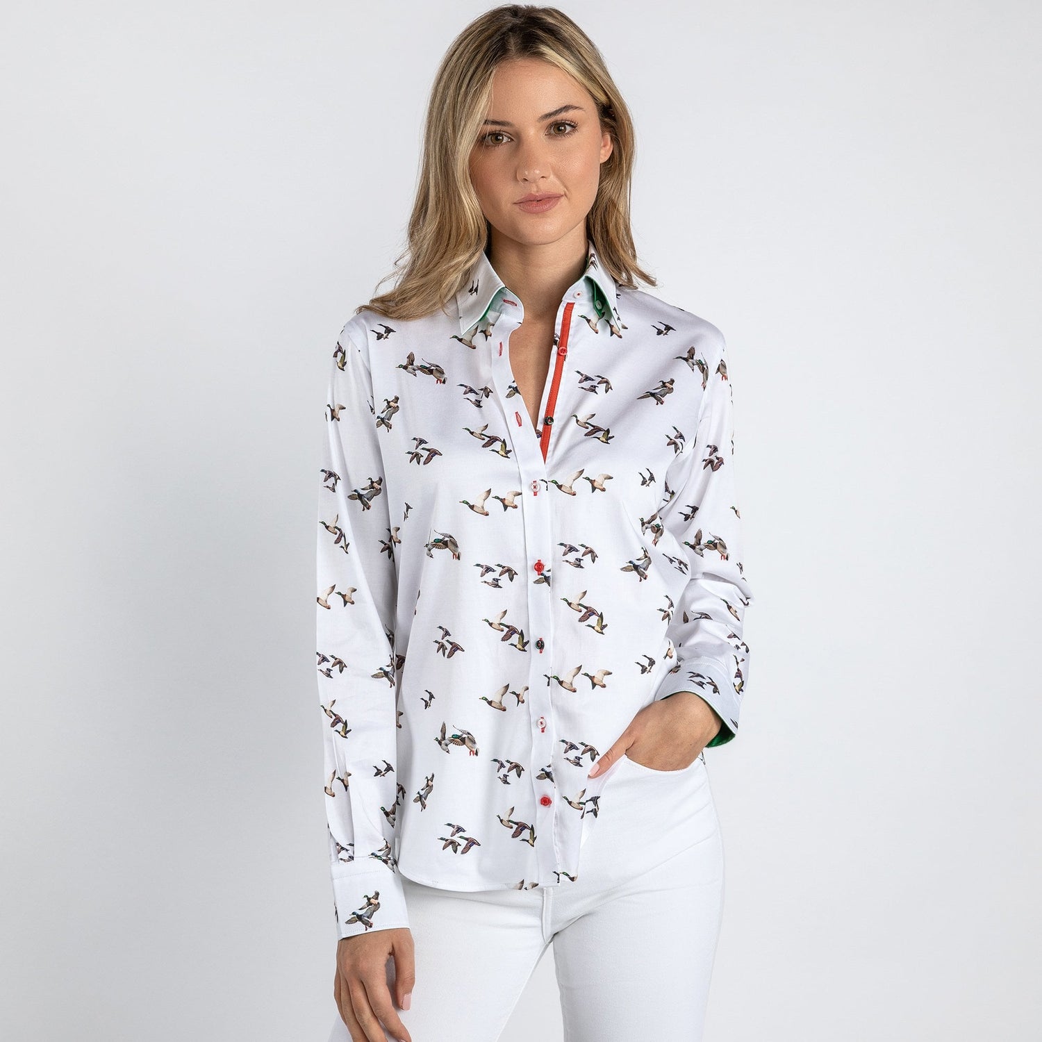 DUCKS WOMENS PRINT SHIRT – Premium Men's Patterned Shirt by Claudio Lugli | Bold Design, Tailored Fit, Best Printed Shirts