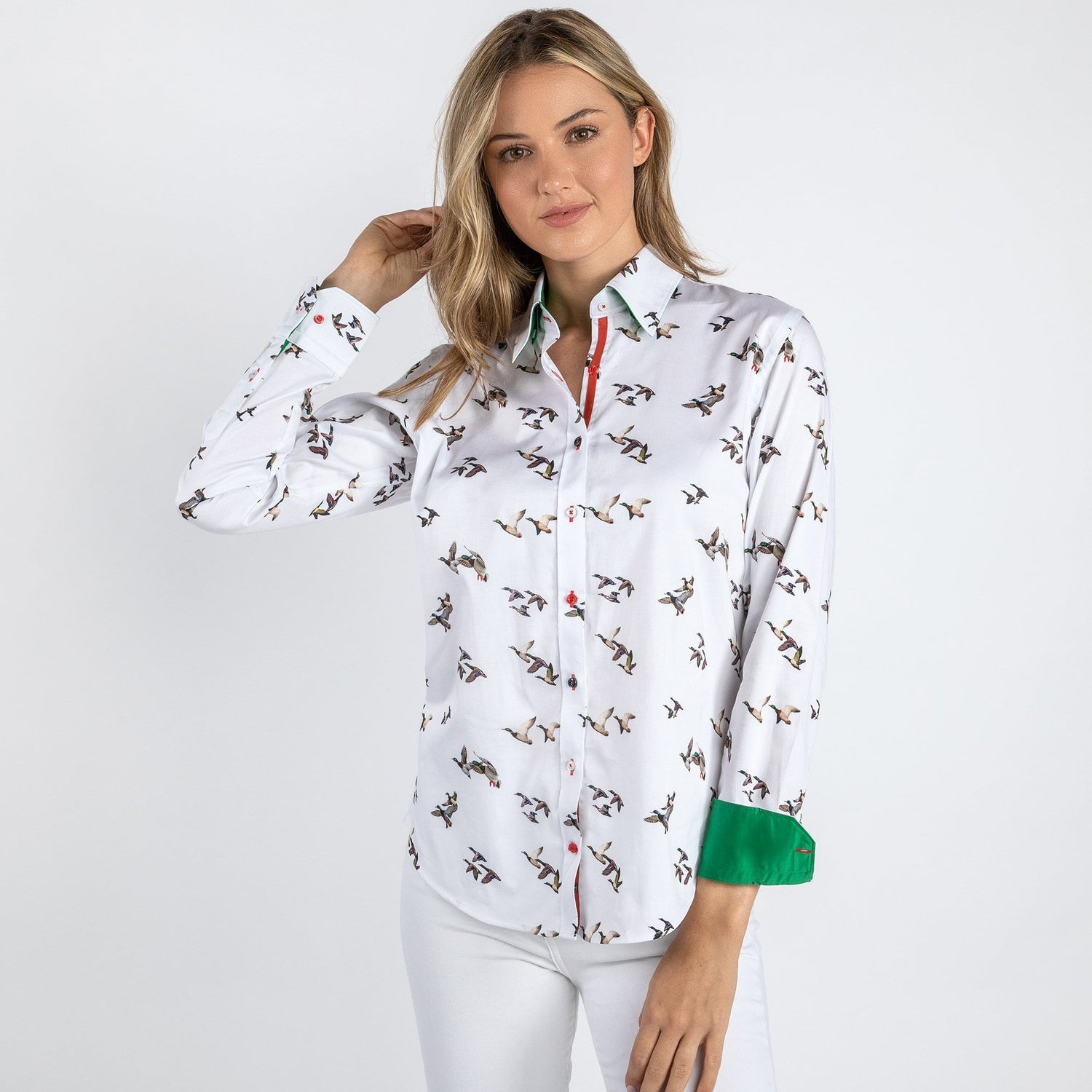 DUCKS WOMENS PRINT SHIRT – Premium Men's Patterned Shirt by Claudio Lugli | Bold Design, Tailored Fit, Best Printed Shirts