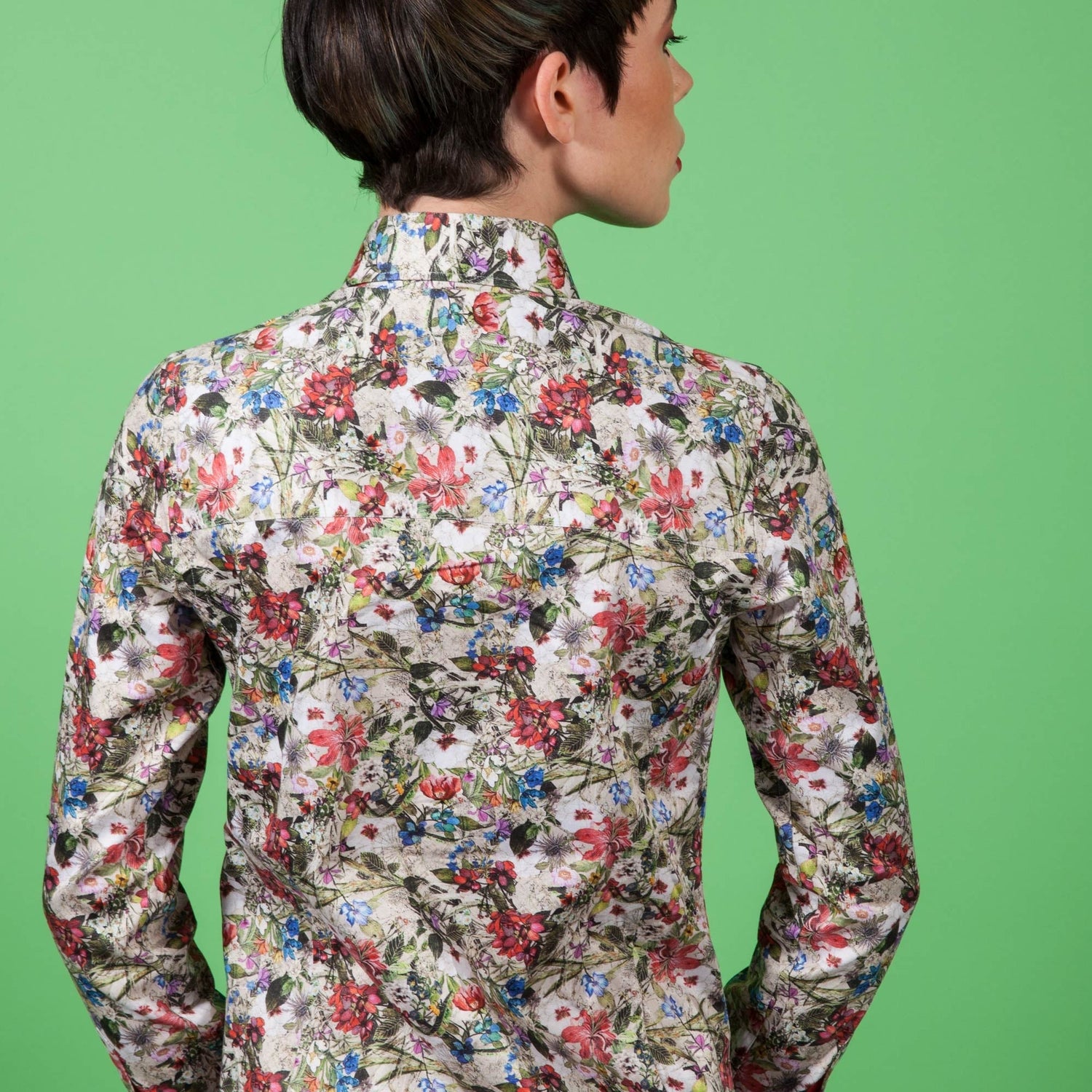 ELIZABETH FLORAL WOMENS PRINT SHIRT - Premium Men's Patterned Shirt by Claudio Lugli | Bold Design, Tailored Fit, Best Printed Shirts