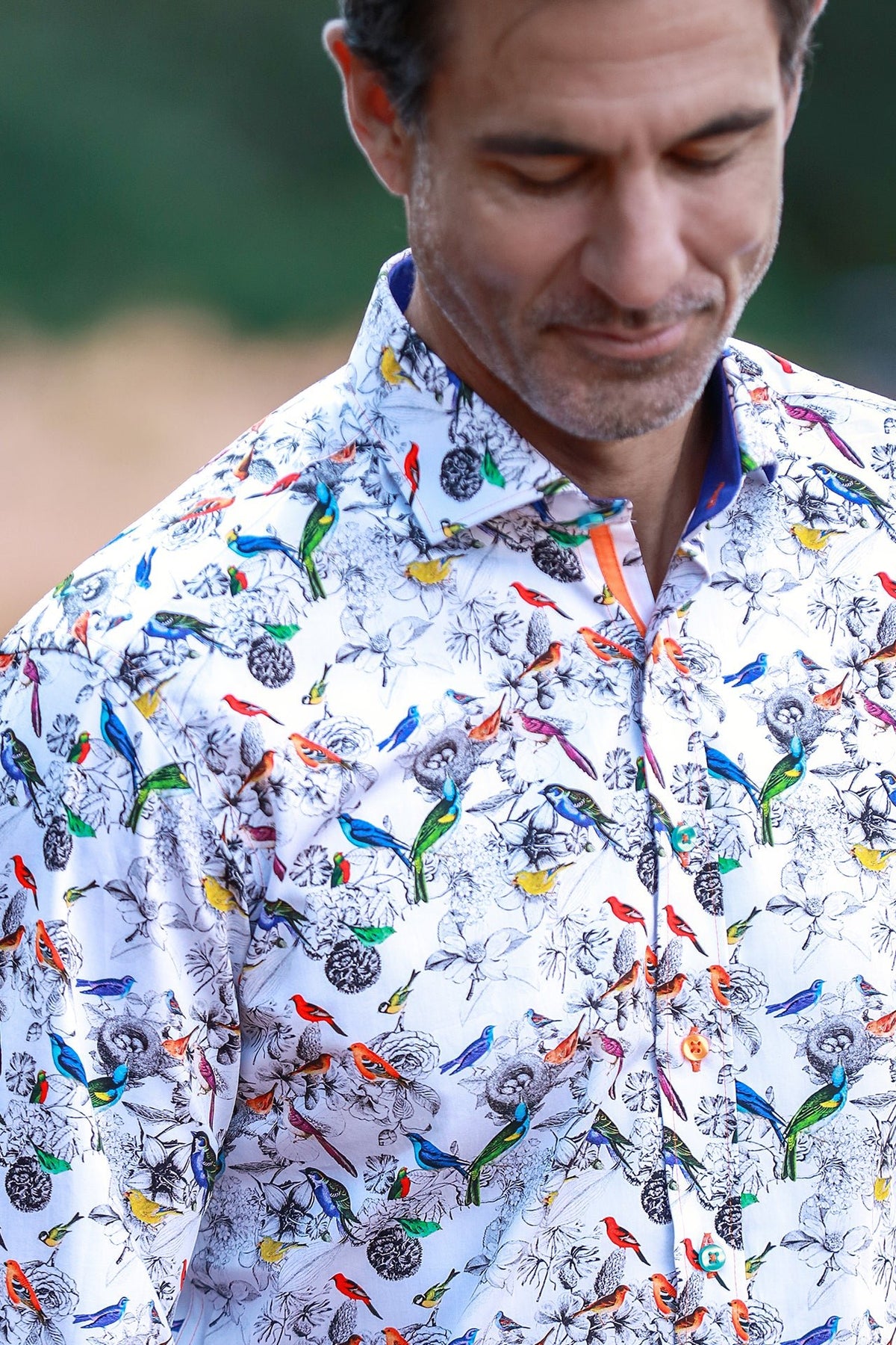 Exotic Birds & Botanicals Print Shirt - Claudio Lugli Shirts