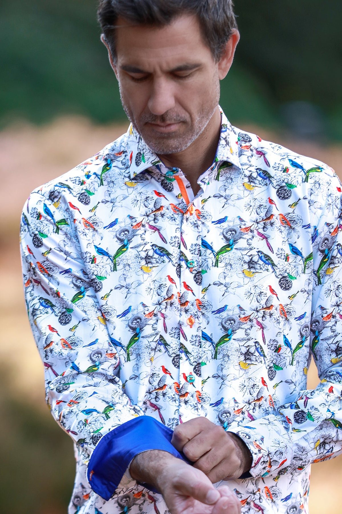 Exotic Birds & Botanicals Print Shirt - Claudio Lugli Shirts