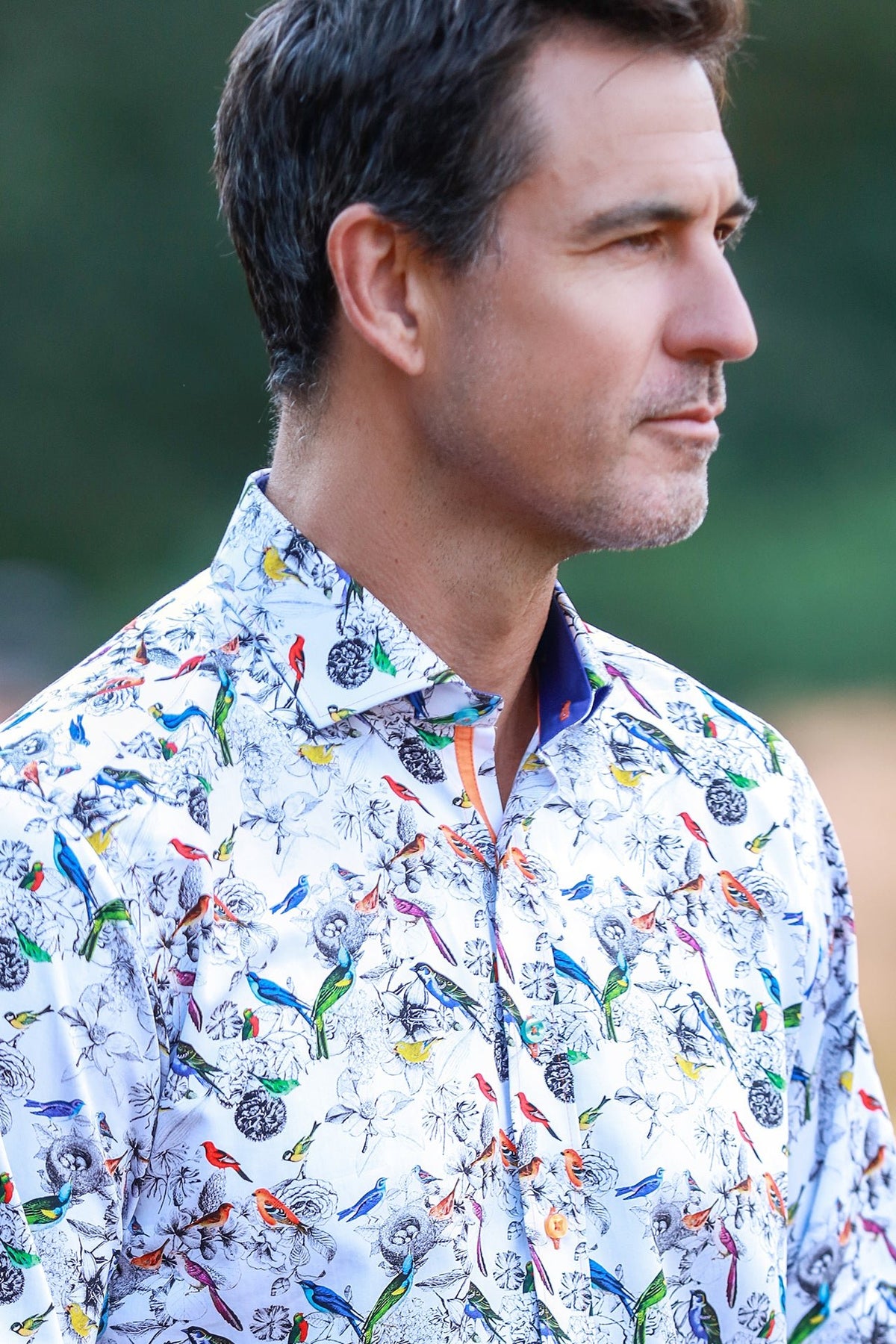 Exotic Birds & Botanicals Print Shirt - Claudio Lugli Shirts