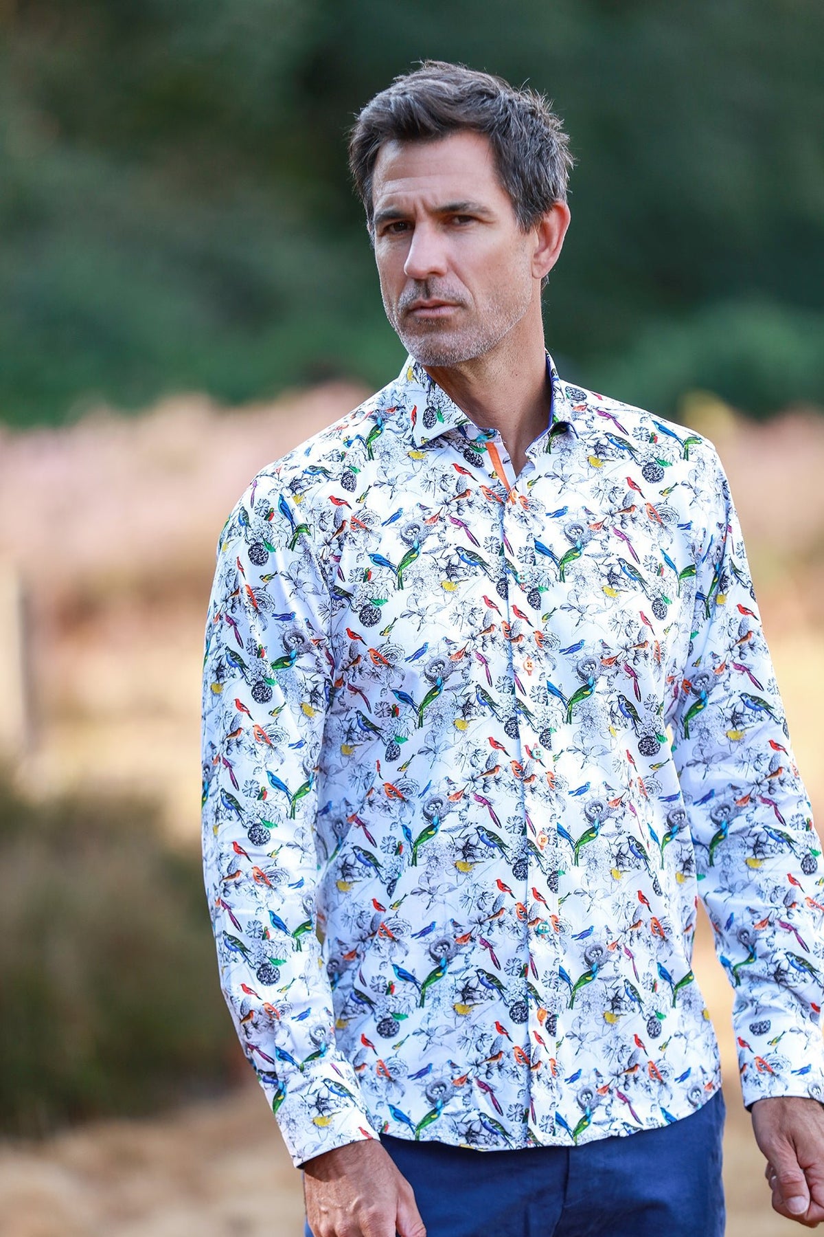 Exotic Birds & Botanicals Print Shirt - Claudio Lugli Shirts