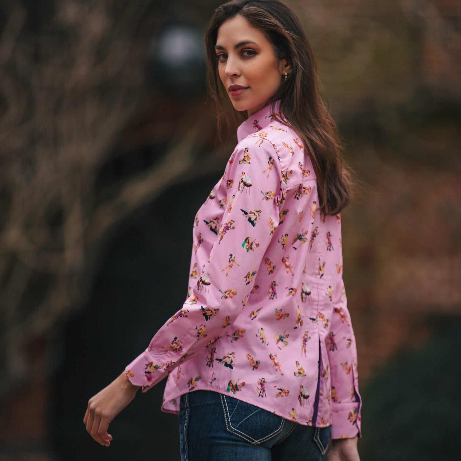 FEMME FATALE PIN UP GIRLS WOMENS PRINT SHIRT - Premium Men's Patterned Shirt by Claudio Lugli | Bold Design, Tailored Fit, Best Printed Shirts