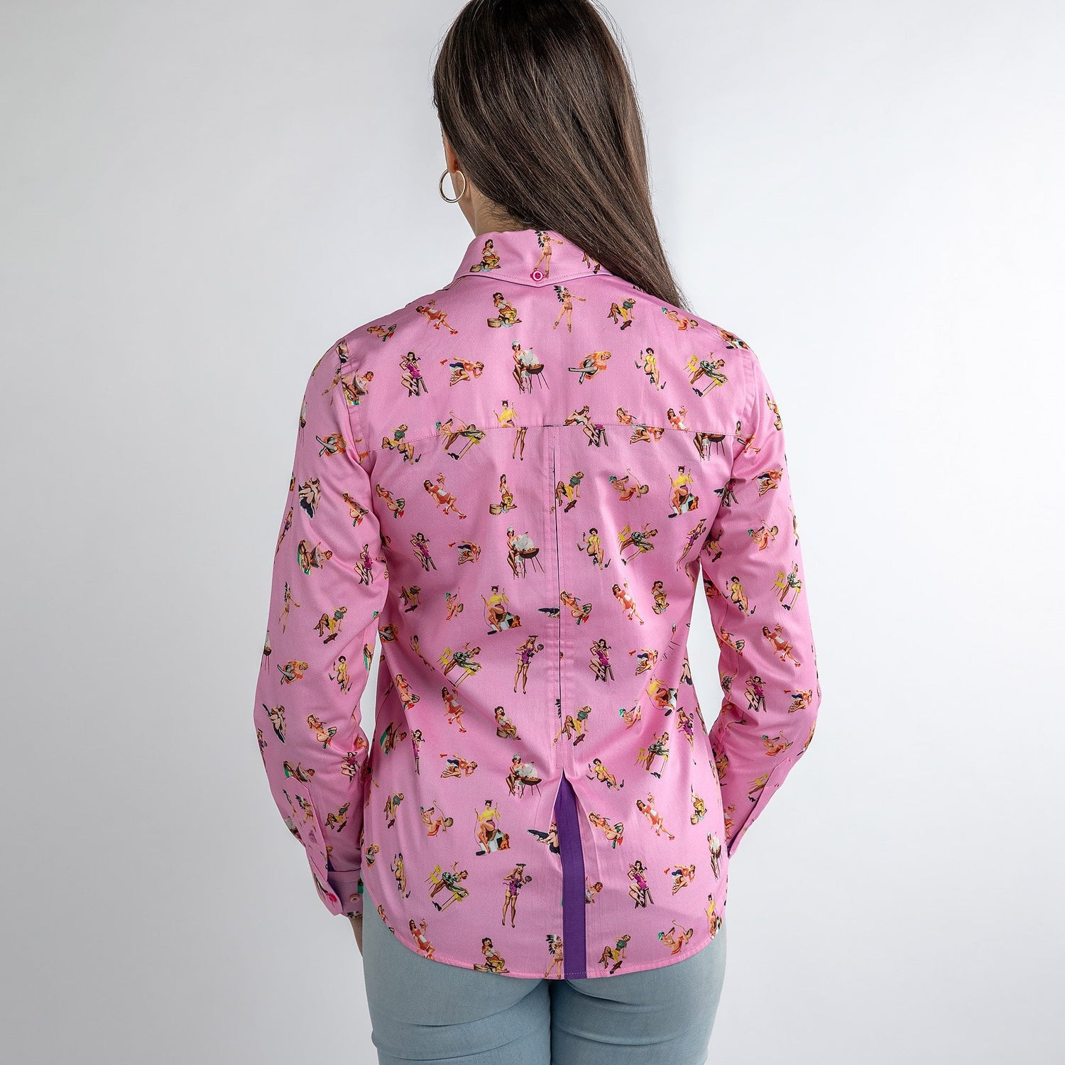 FEMME FATALE PIN UP GIRLS WOMENS PRINT SHIRT - Premium Men's Patterned Shirt by Claudio Lugli | Bold Design, Tailored Fit, Best Printed Shirts