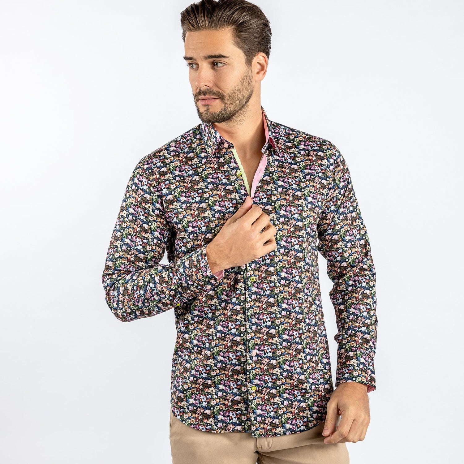 FIELD OF BLOOM PRINT SHIRT - Premium Men's Patterned Shirt by Claudio Lugli | Bold Design, Tailored Fit, Best Printed Shirts