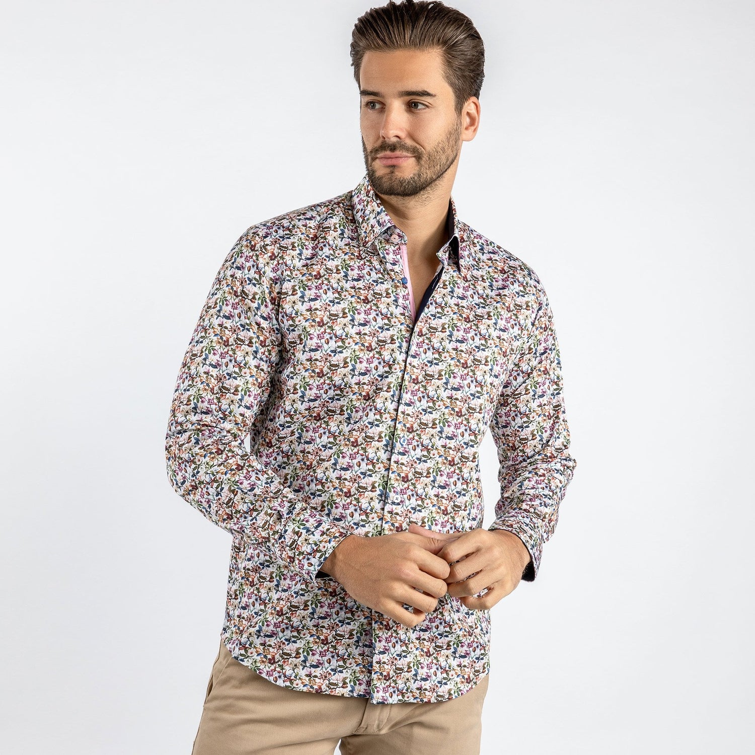 FIELD OF BLOOM PRINT SHIRT - Premium Men's Patterned Shirt by Claudio Lugli | Bold Design, Tailored Fit, Best Printed Shirts