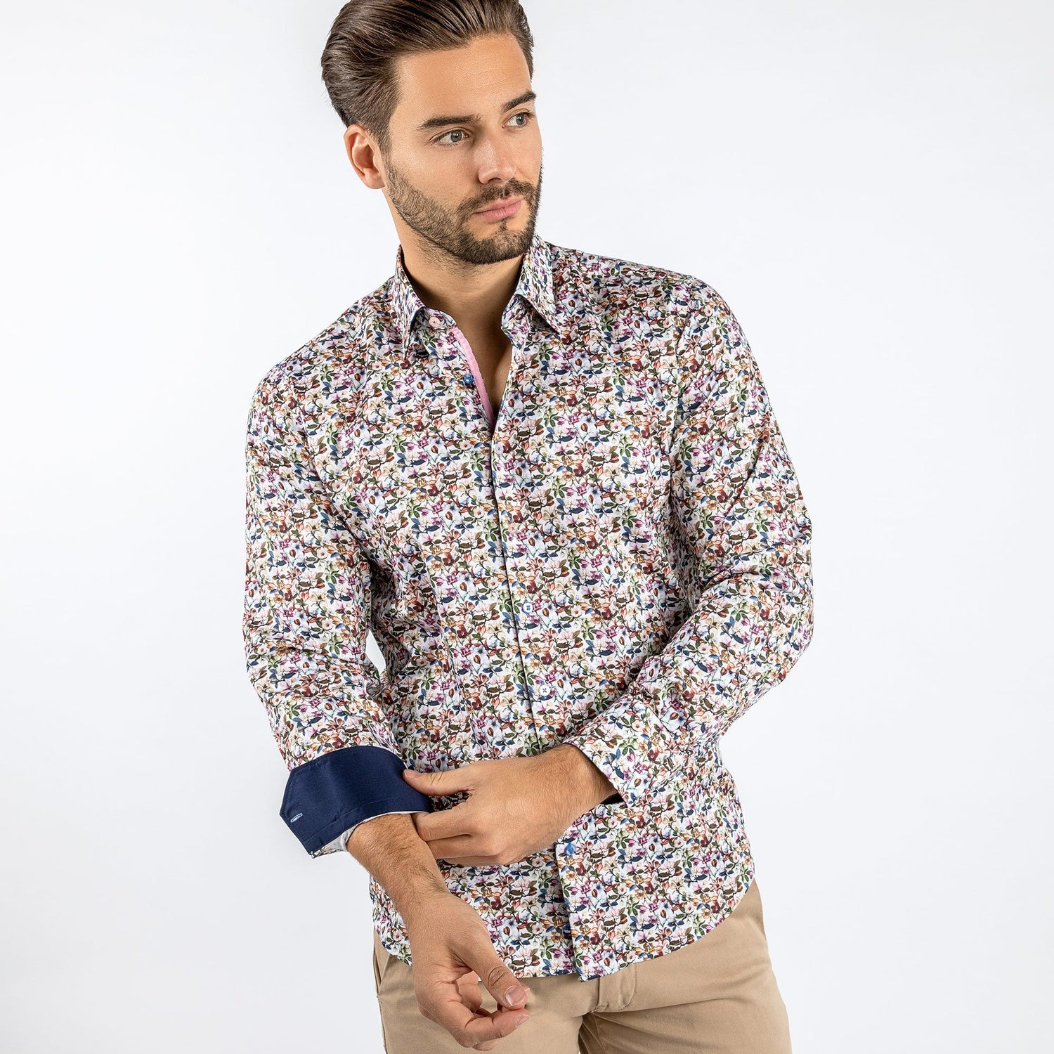 FIELD OF BLOOM PRINT SHIRT - Premium Men's Patterned Shirt by Claudio Lugli | Bold Design, Tailored Fit, Best Printed Shirts