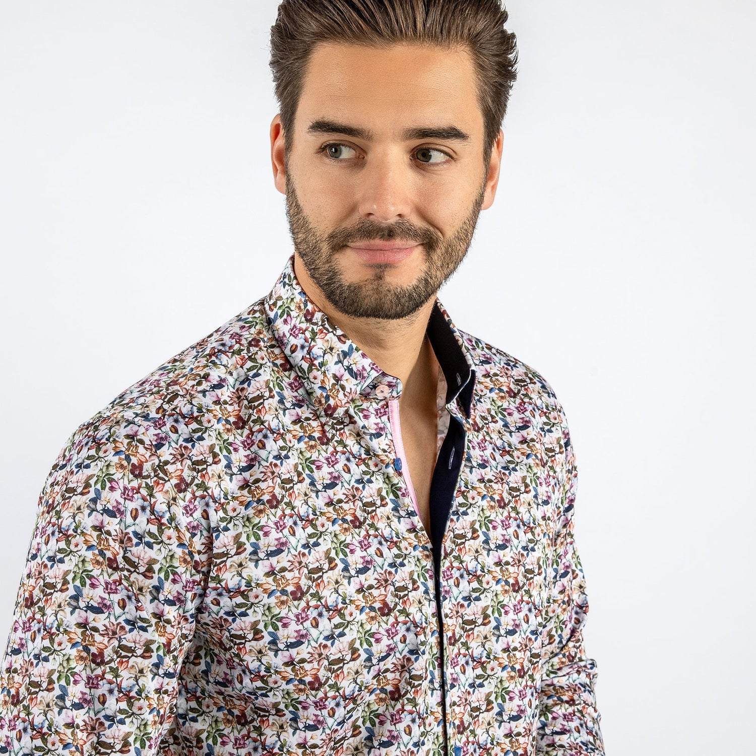 FIELD OF BLOOM PRINT SHIRT - Premium Men's Patterned Shirt by Claudio Lugli | Bold Design, Tailored Fit, Best Printed Shirts