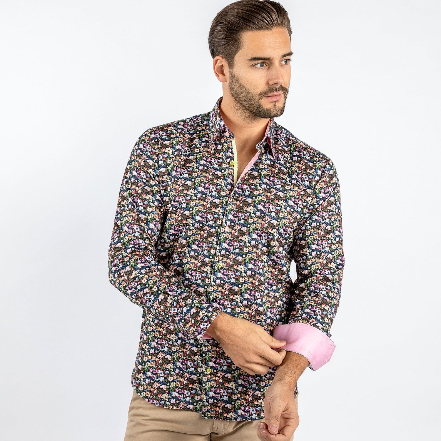 FIELD OF BLOOM PRINT SHIRT - Premium Men's Patterned Shirt by Claudio Lugli | Bold Design, Tailored Fit, Best Printed Shirts