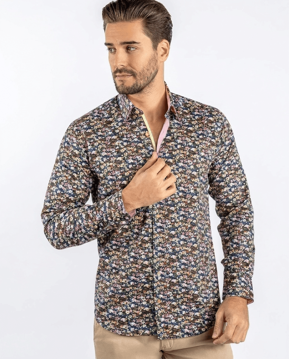 Field of Bloom Print Shirt - Claudio Lugli Shirts