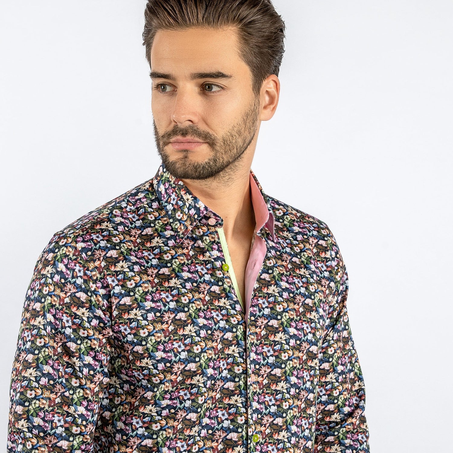 FIELD OF BLOOM PRINT SHIRT - Premium Men's Patterned Shirt by Claudio Lugli | Bold Design, Tailored Fit, Best Printed Shirts
