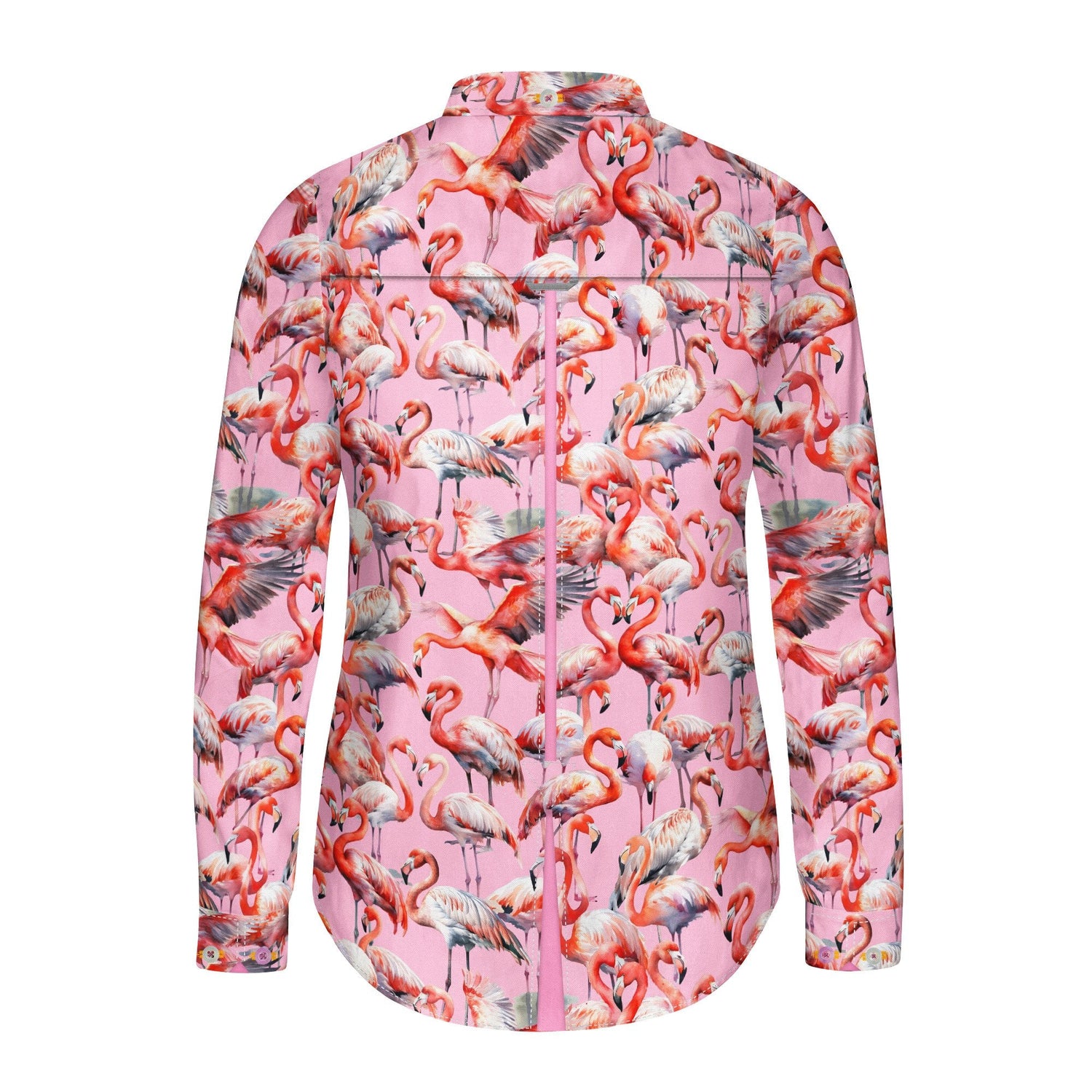 FLAMBOYANCE OF FLAMINGOS WOMENS PRINT SHIRT - Premium Men's Patterned Shirt by Claudio Lugli | Bold Design, Tailored Fit, Best Printed Shirts
