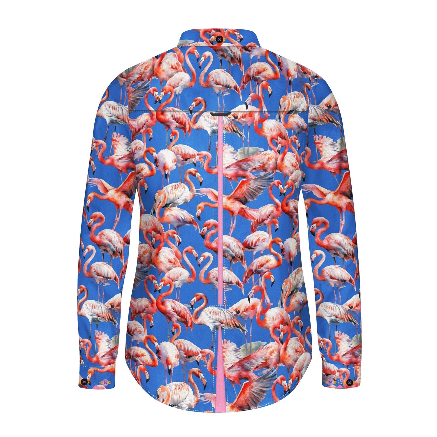 FLAMBOYANCE OF FLAMINGOS WOMENS PRINT SHIRT - Premium Men's Patterned Shirt by Claudio Lugli | Bold Design, Tailored Fit, Best Printed Shirts