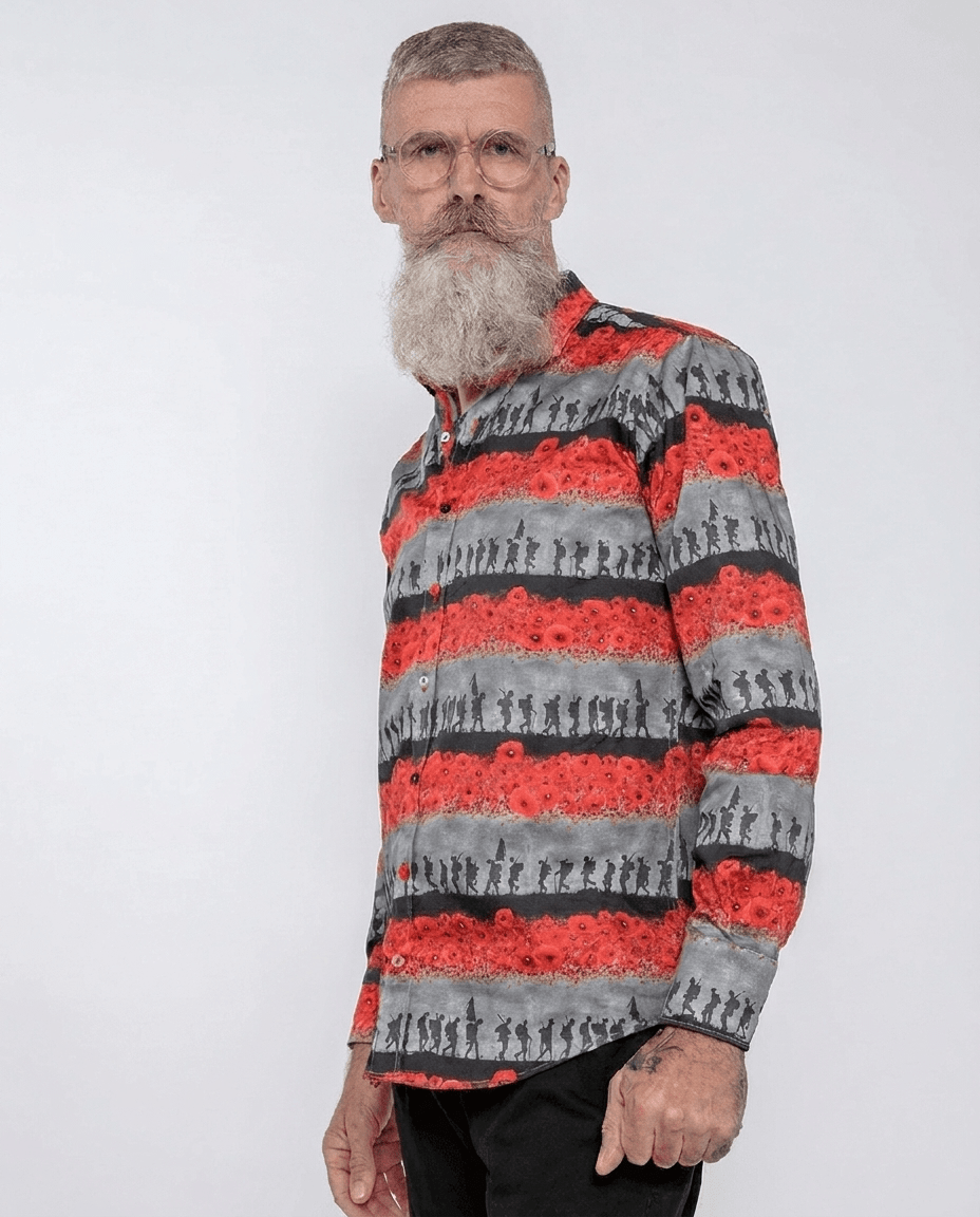 Flanders Fields Commemorative Print Shirt - Claudio Lugli Shirts