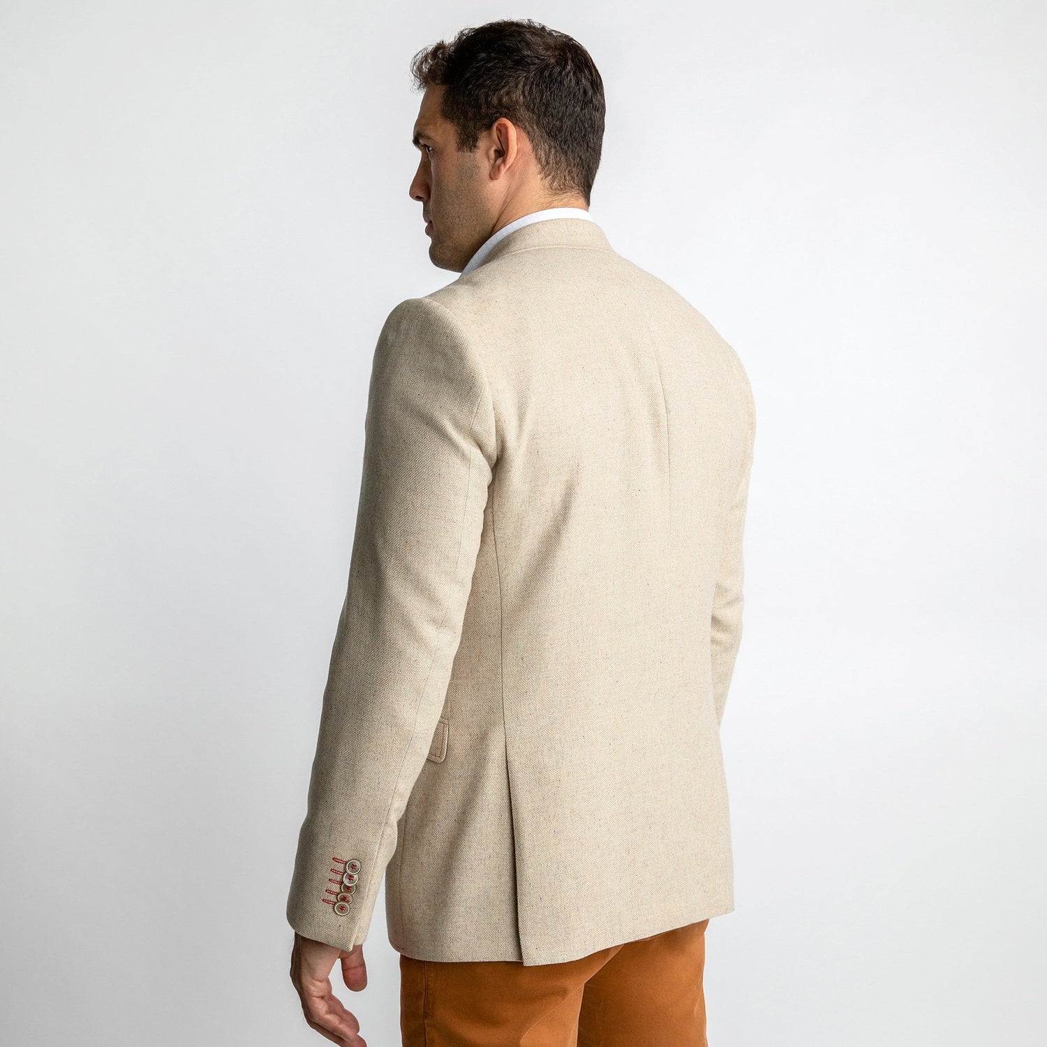 FLECKED WOOL JACKET – Premium Men's Patterned Shirt by Claudio Lugli | Bold Design, Tailored Fit, Best Printed Shirts