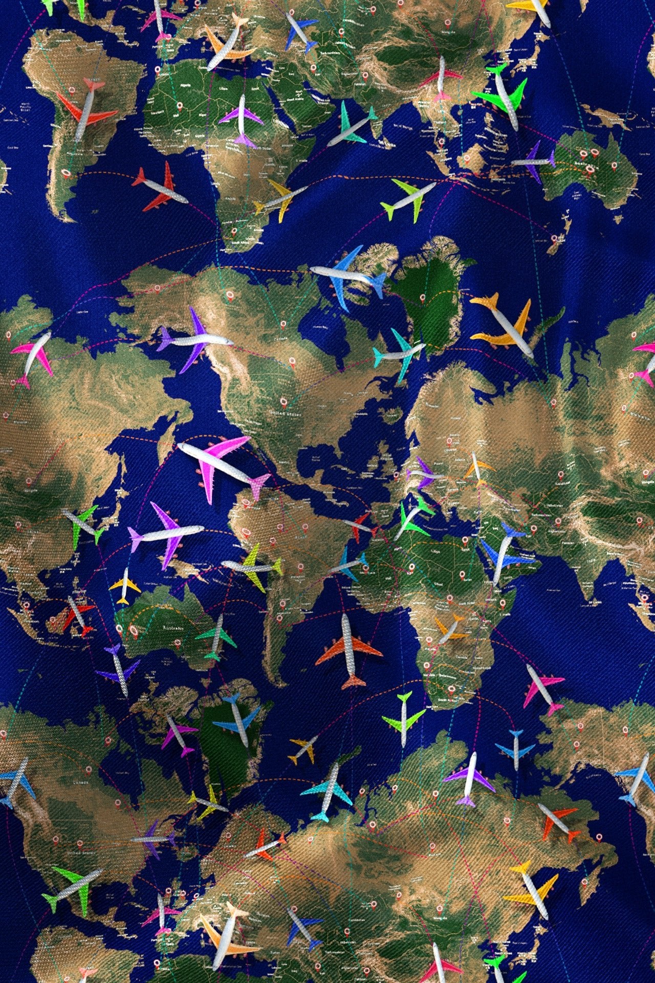 FLIGHT MAP PRINTED SHIRT – Premium Men's Patterned Shirt by Claudio Lugli | Bold Design, Tailored Fit, Best Printed Shirts