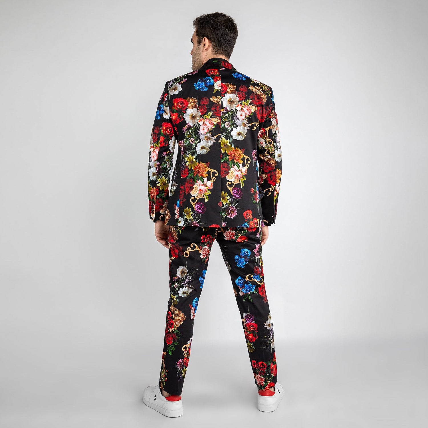 FLORAL PRINTED 2 PIECE SUIT - Premium Men's Patterned Shirt by Claudio Lugli | Bold Design, Tailored Fit, Best Printed Shirts